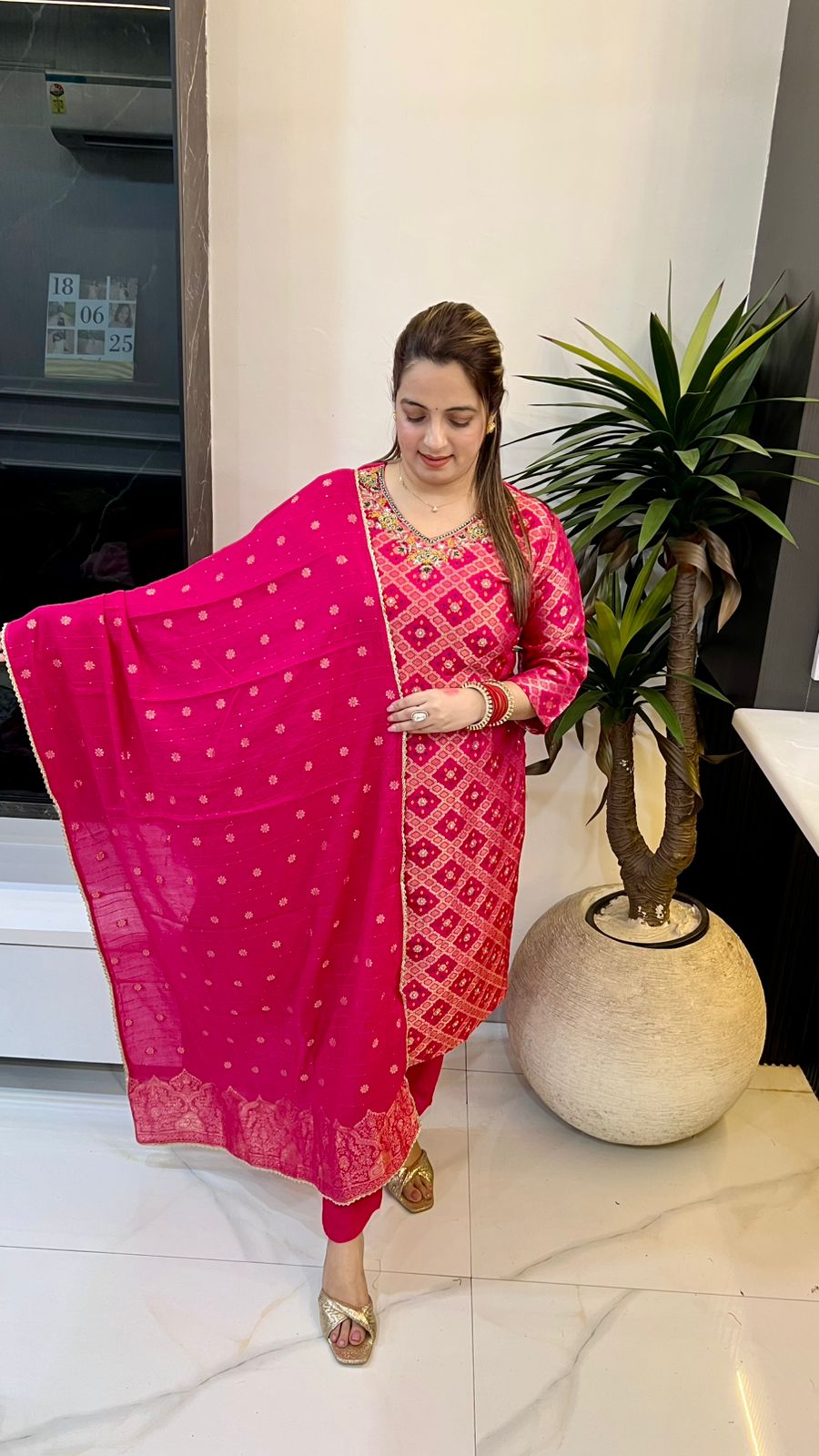 Banarasi Silk with Banarasi Dupatta With Shantoon Bottom