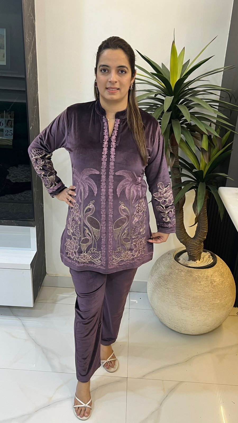 Regal Velvet with Zari Work