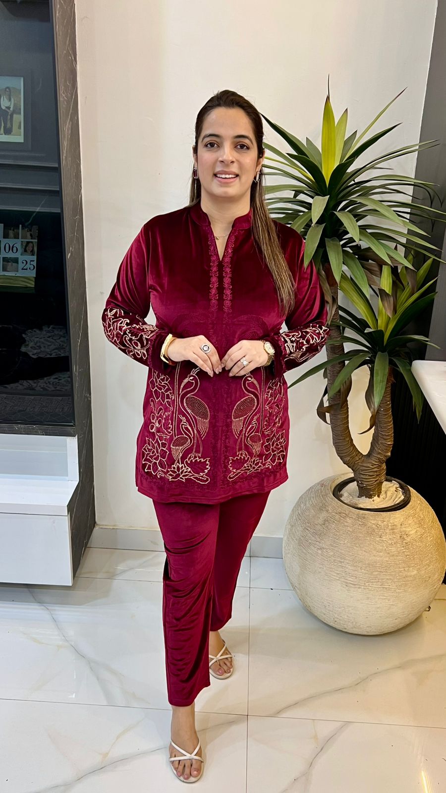 Regal Velvet with Zari Work