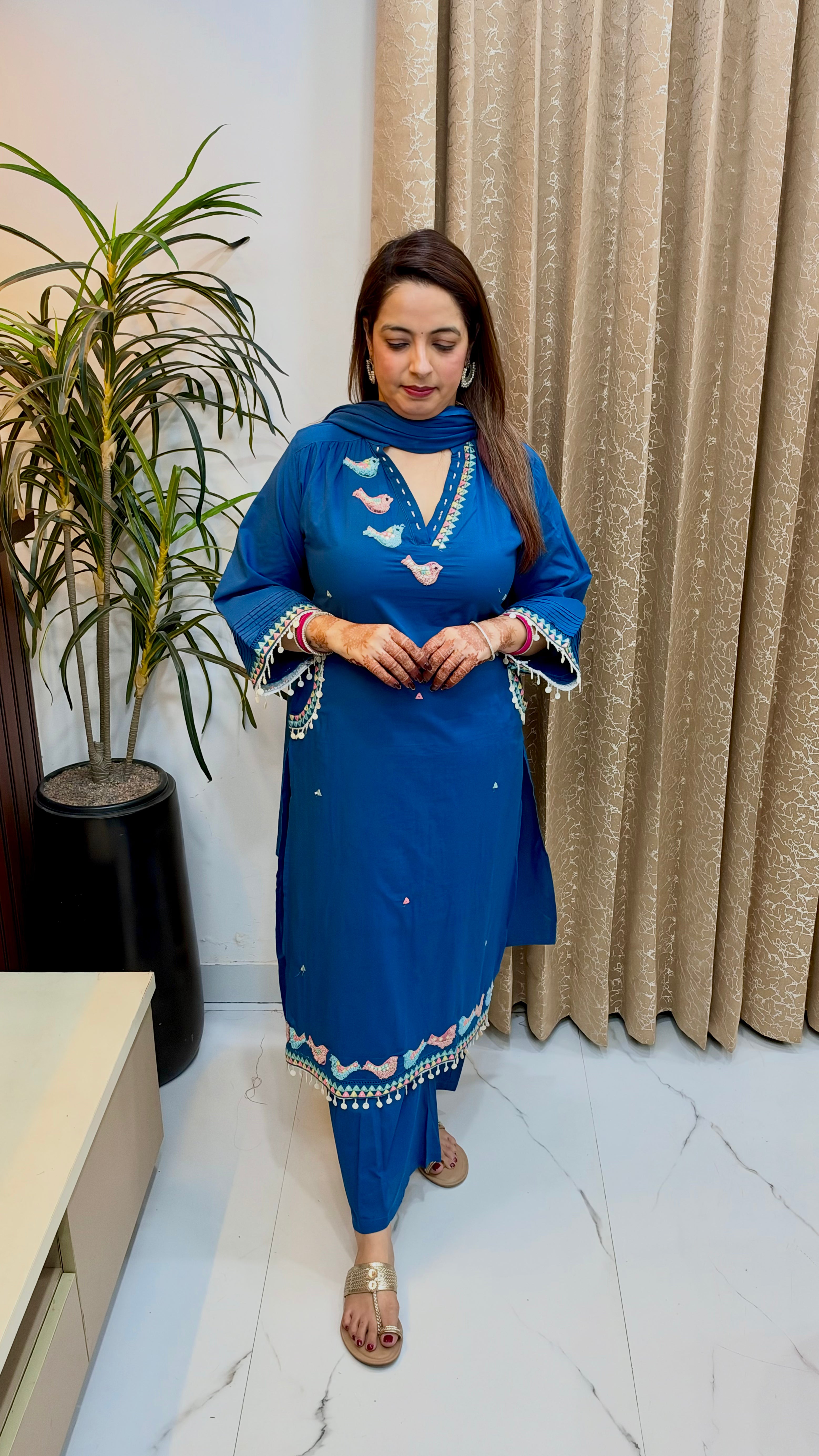 Premium Cotton 3-Piece Suit Set with Designer Pockets