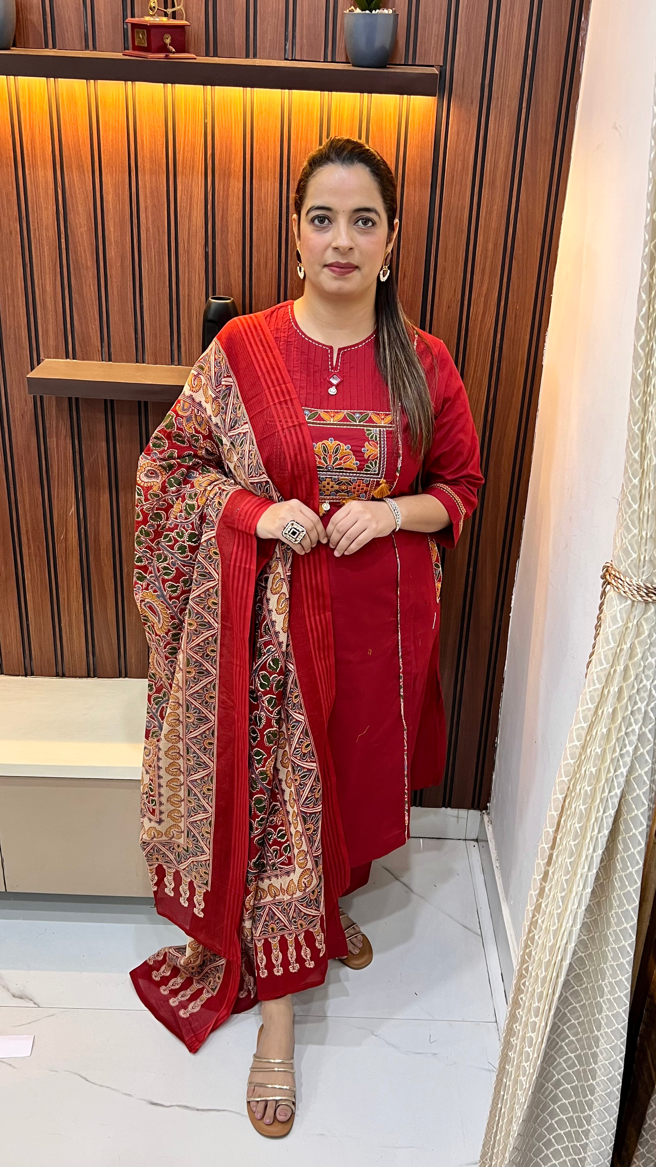 Pure Cotton Suit with Madhubani Art & Pintex Detailing ✨