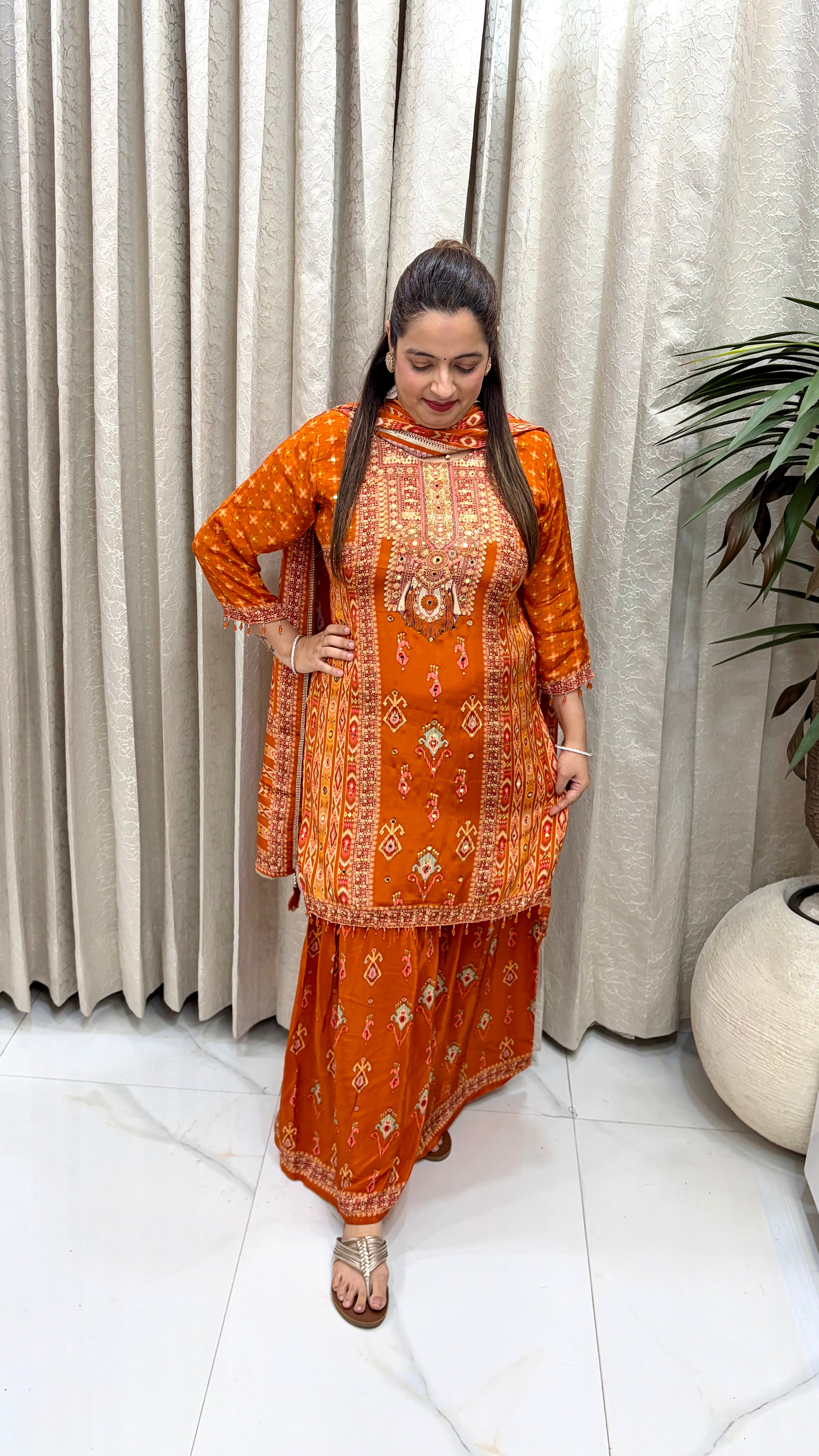 ✨ Russian Crepe Pakistani Style Sharara Set