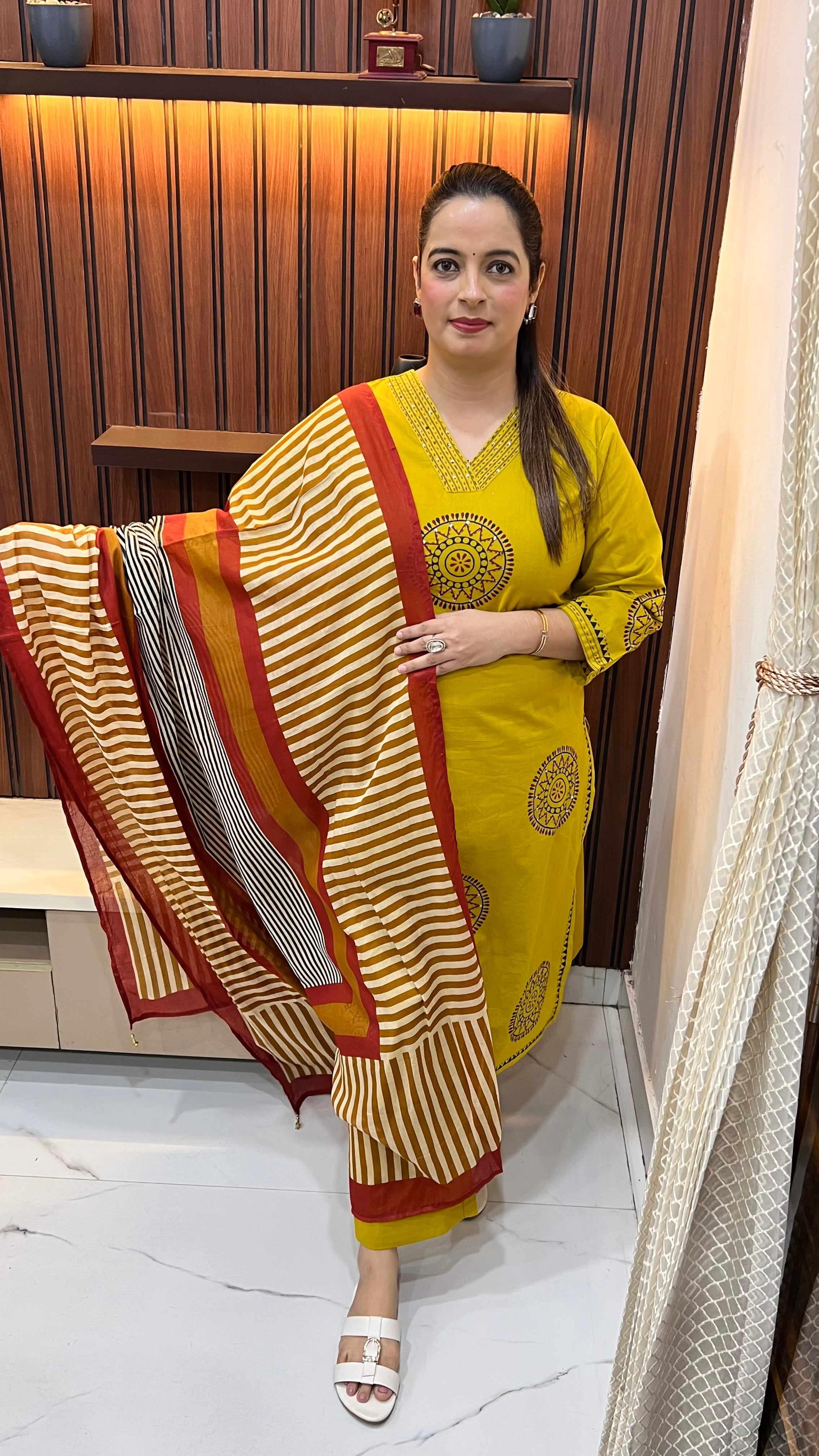 Pure Cotton Suit with Block Print & Printed Dupatta ✨