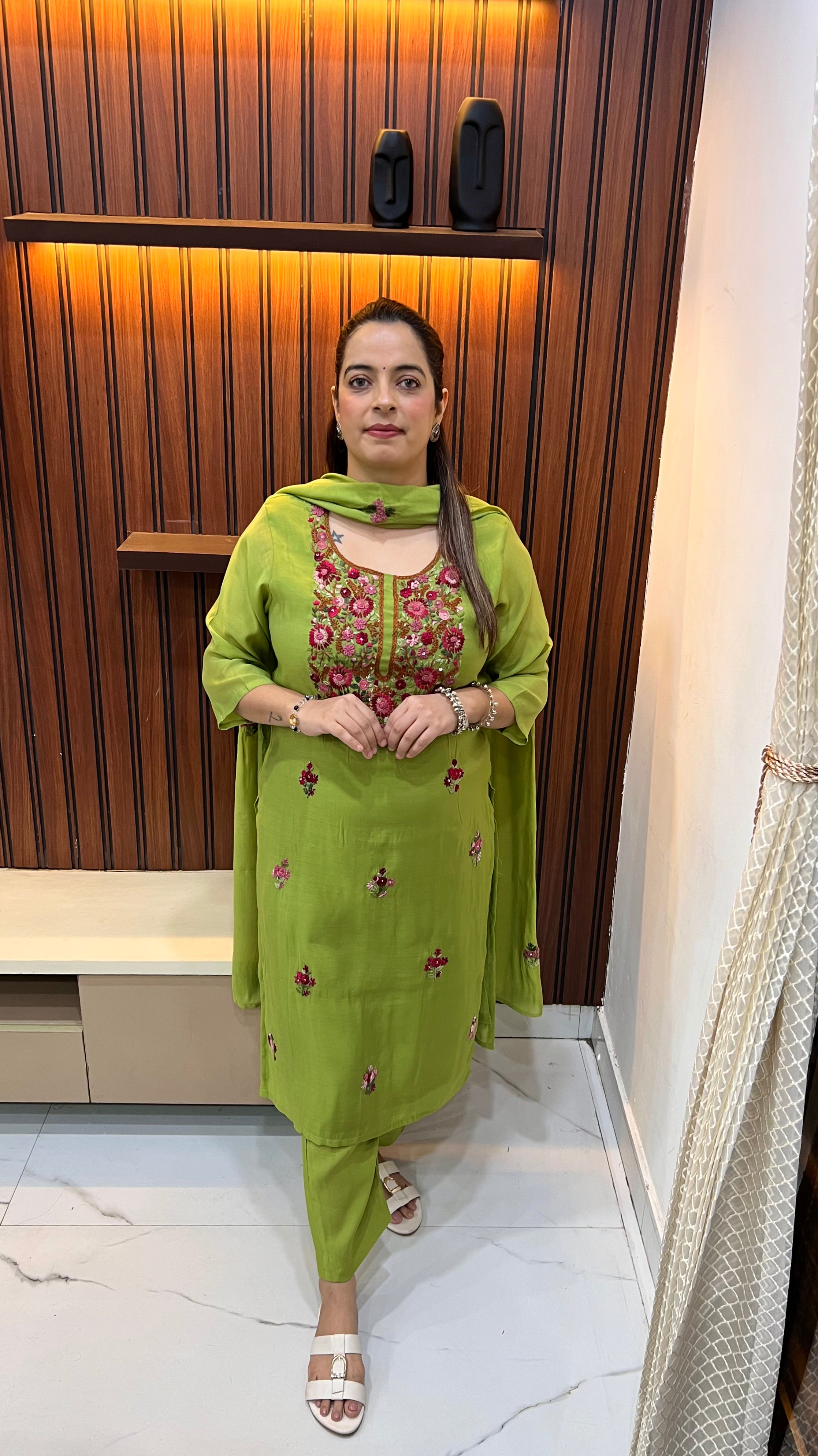 Pure Cotton Suit with Authentic Kolkata Knot Work