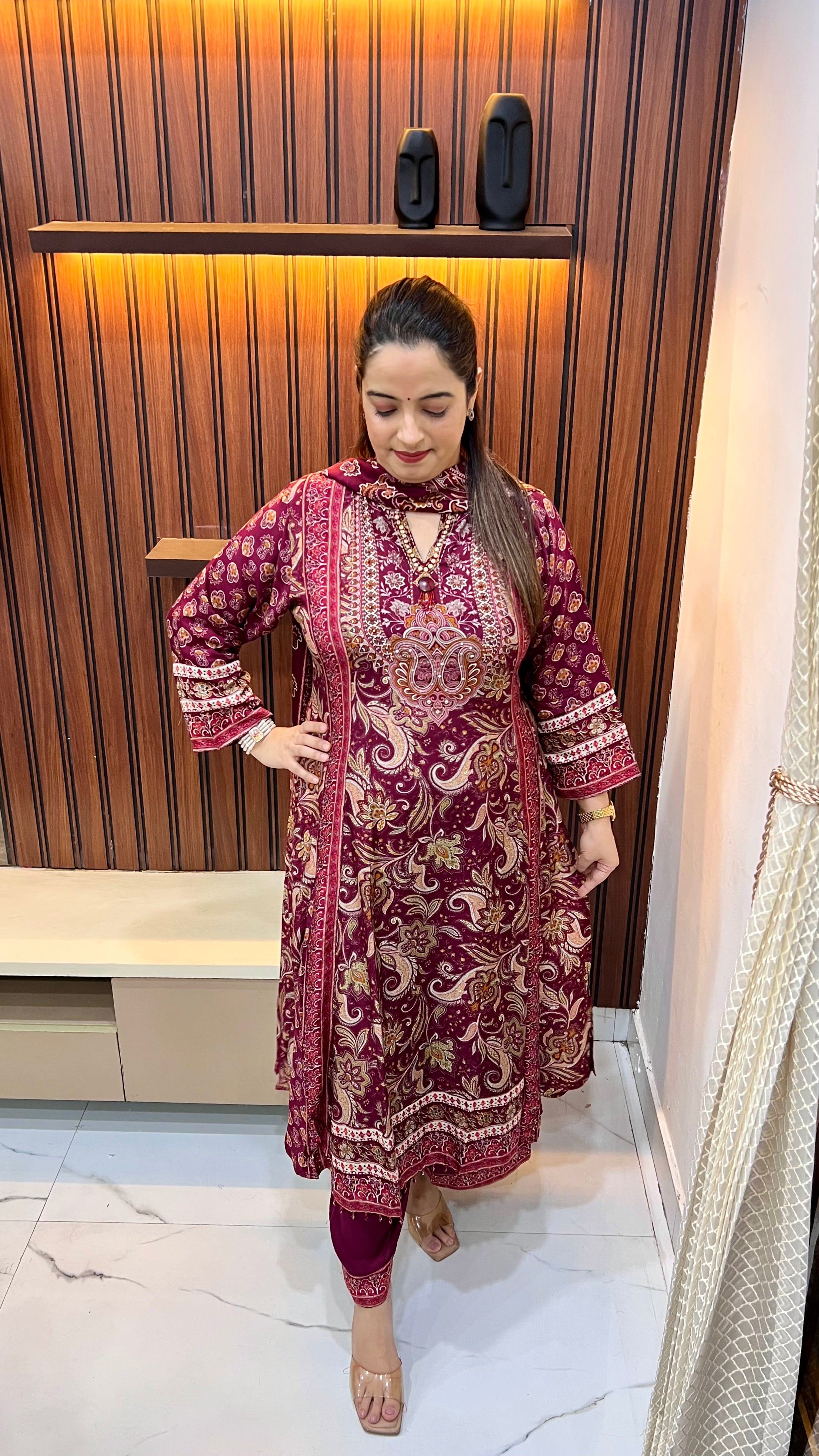 Pure Russian Crepe Suit Set