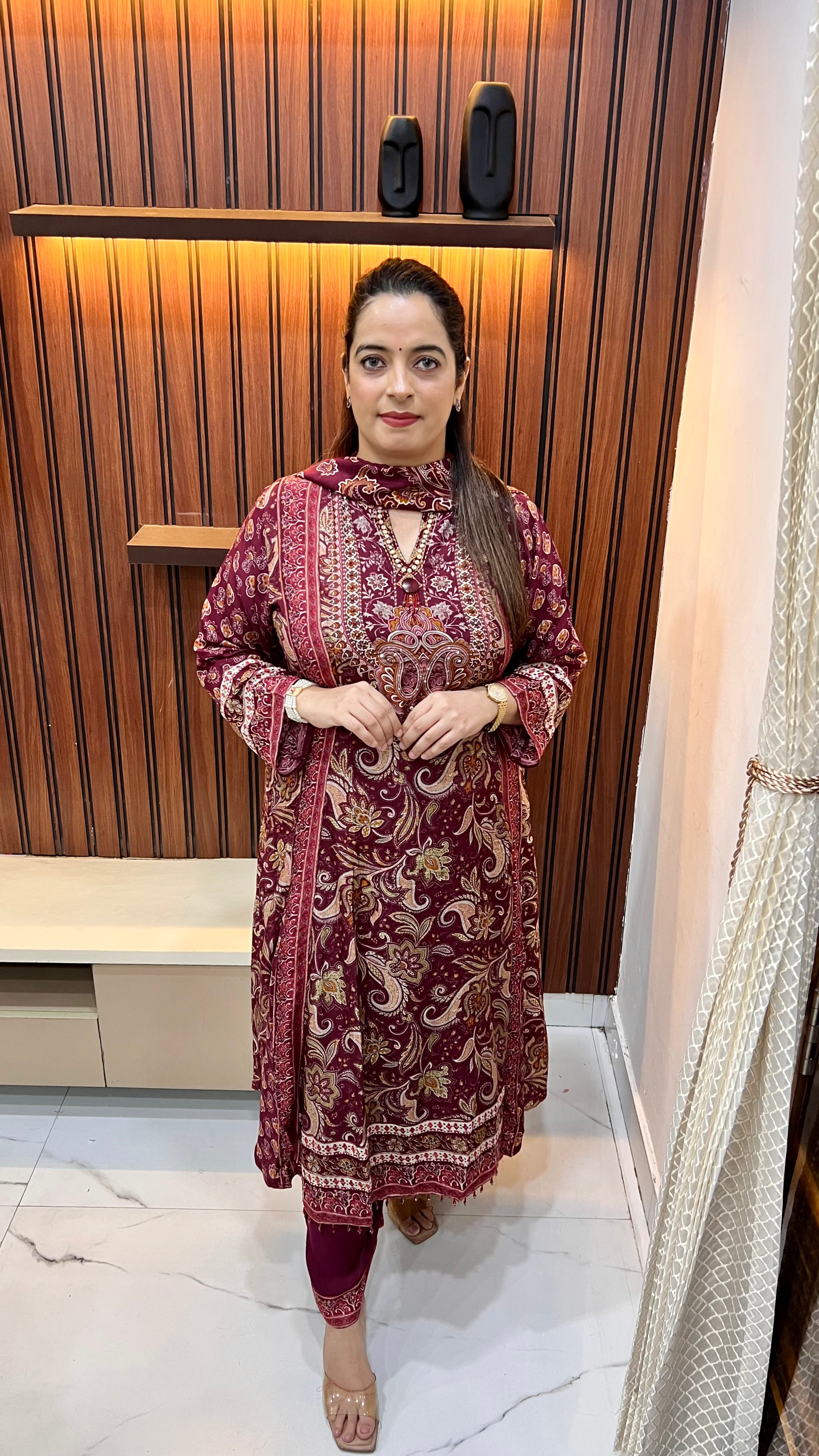 Pure Russian Crepe Suit Set