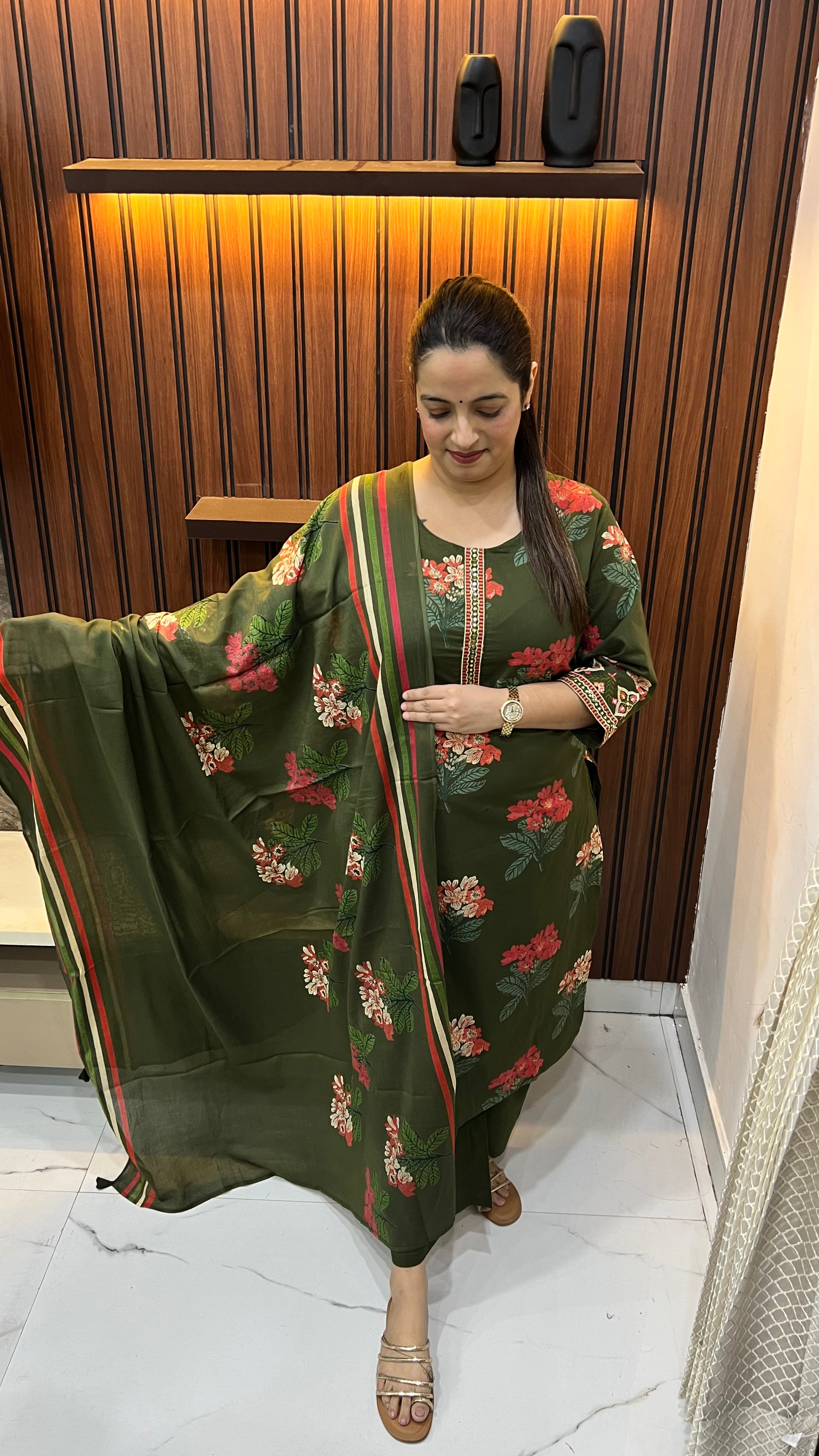 Pure Cotton Kalamkari Print Suit Set