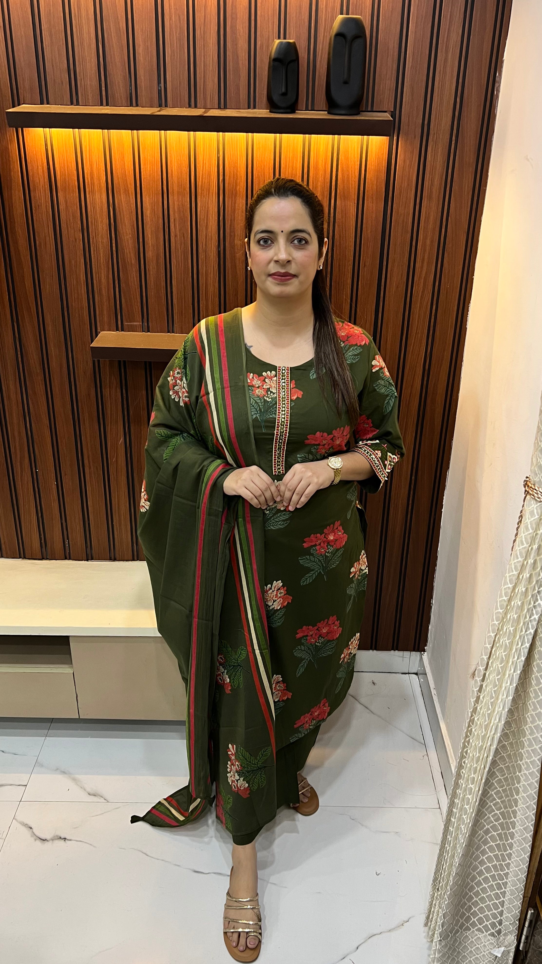 Pure Cotton Kalamkari Print Suit Set
