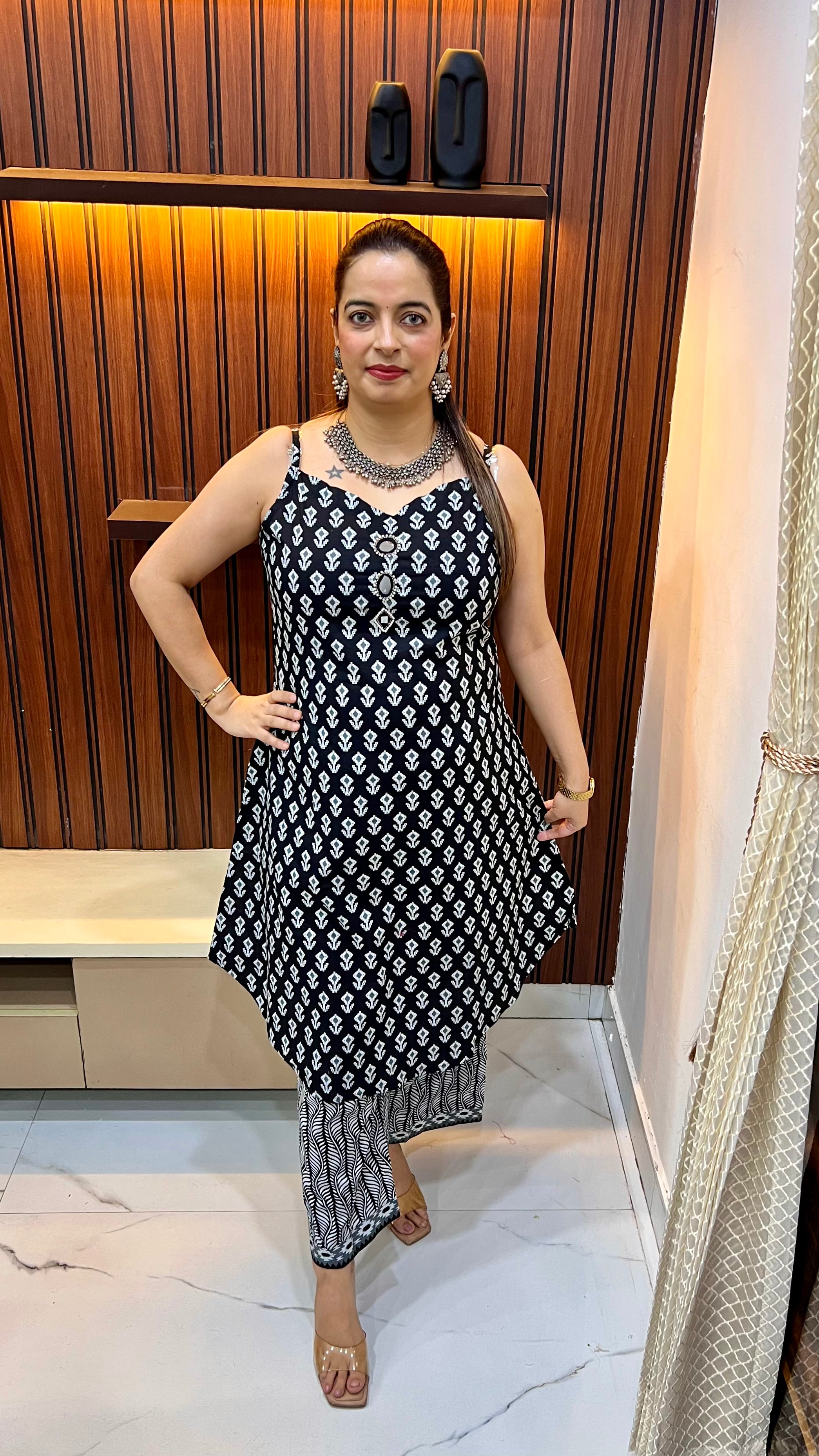 Pure Cotton 3-Piece Spaghetti Style Suit