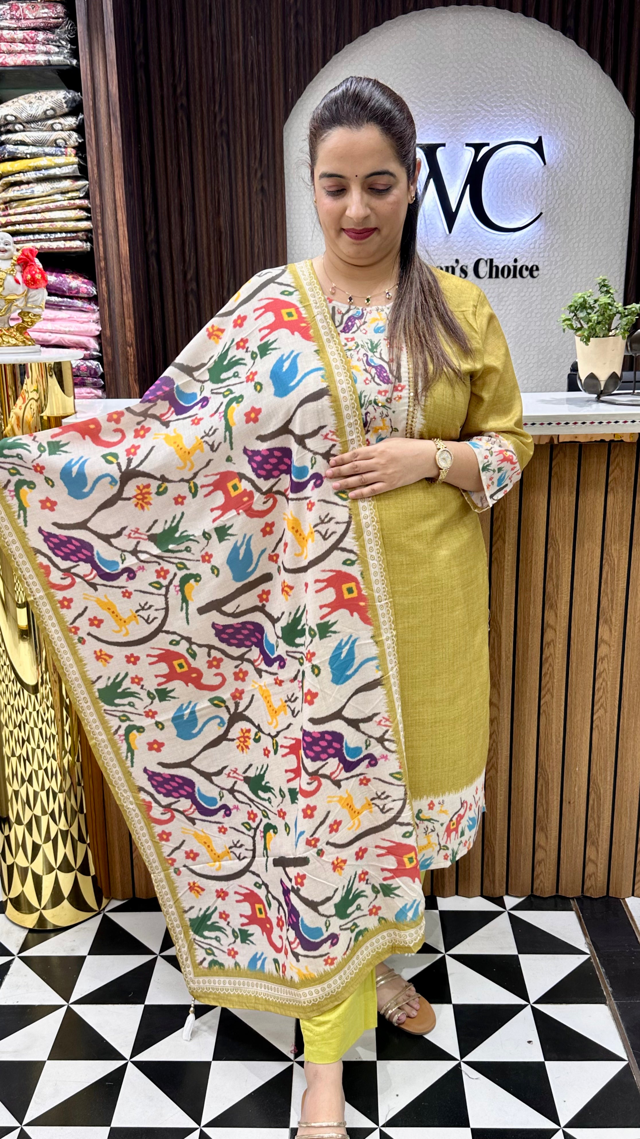 ✨ FLAT 999: Pure Cotton Hand-Embroidered Suit with Premium Lining ✨