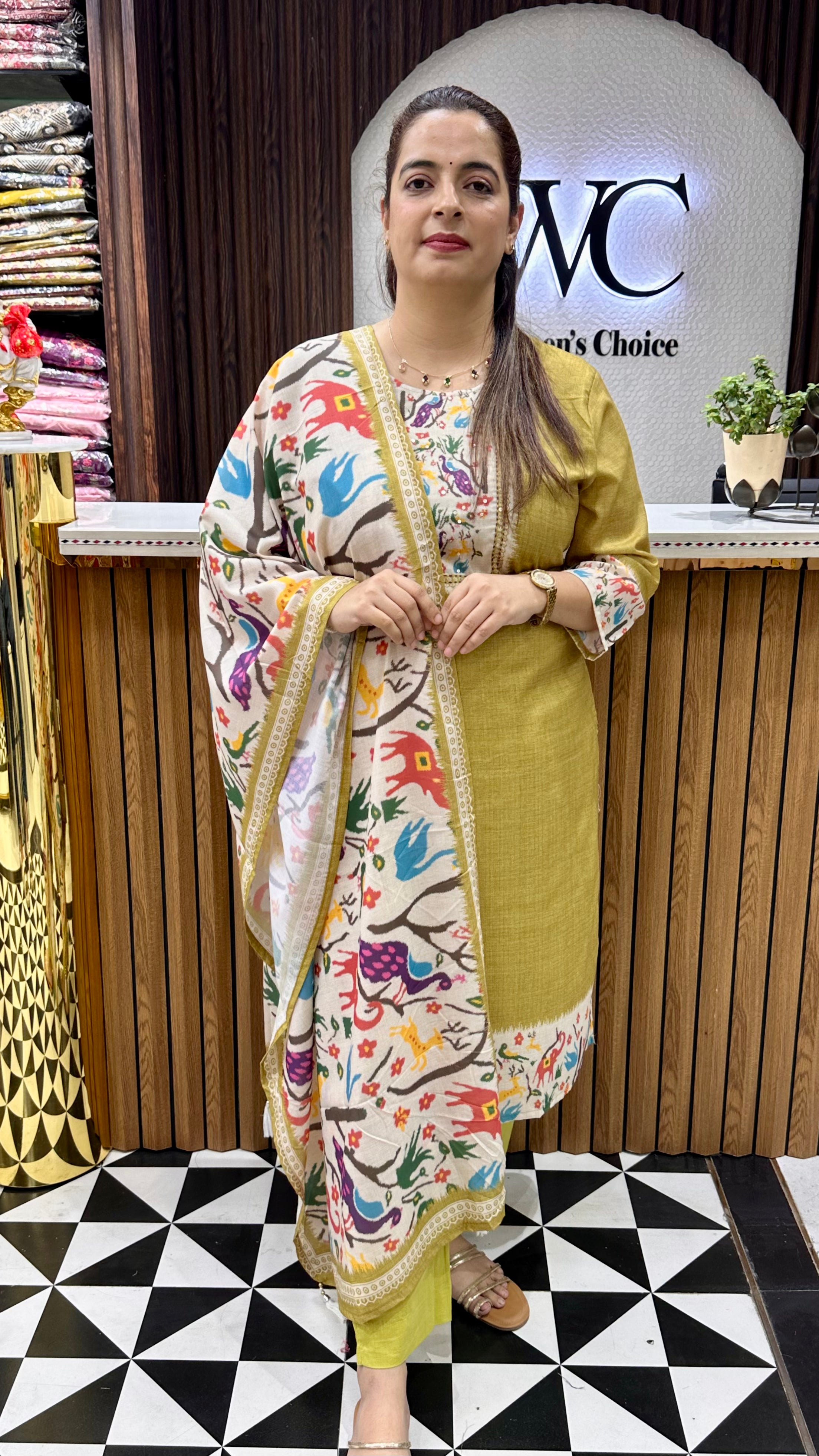 ✨ FLAT 999: Pure Cotton Hand-Embroidered Suit with Premium Lining ✨