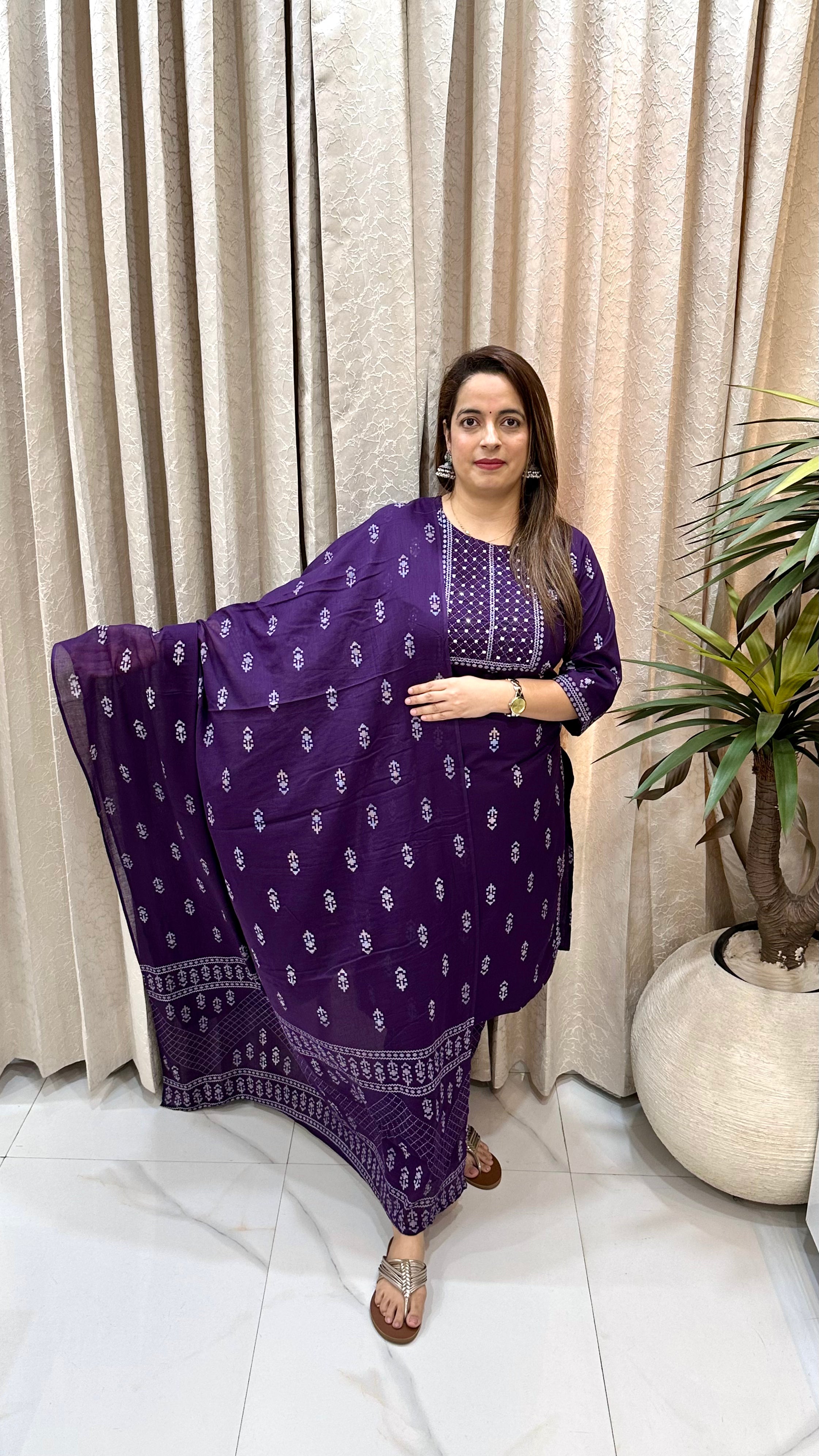 Pure Cotton Suit with Elegant Embroidery Work