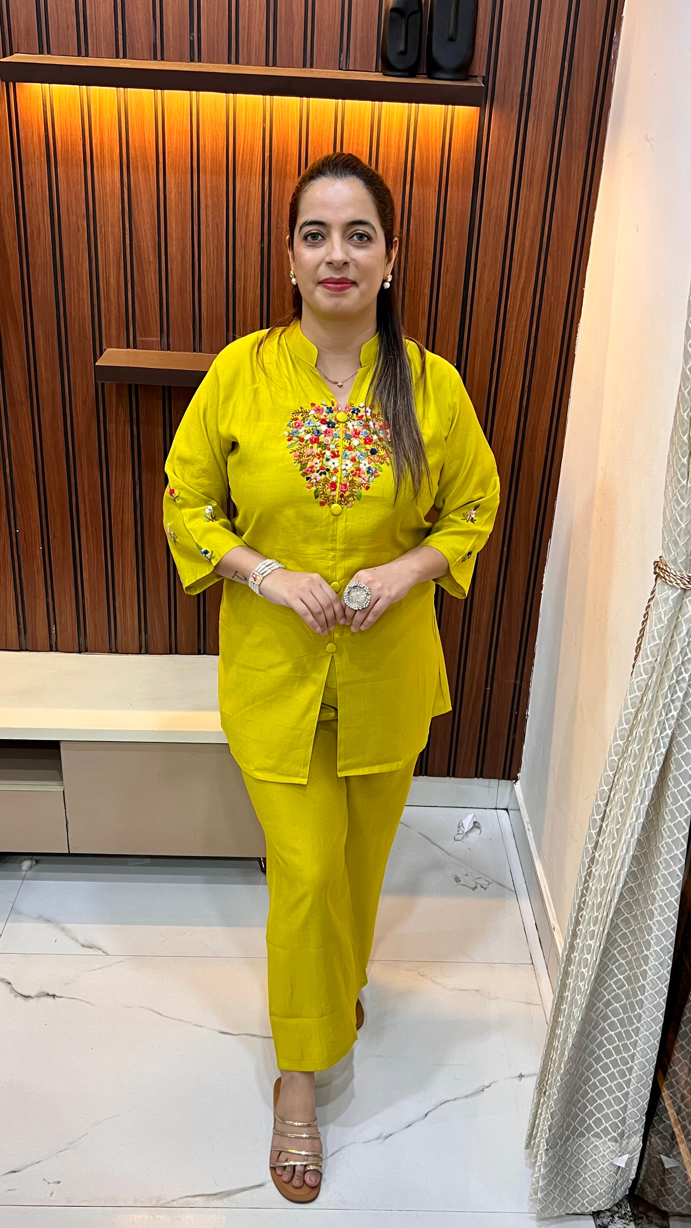 ✨ The Calcutta Craft: Premium Cotton Silk Co-ord Set with Kolkata Knot Work ✨