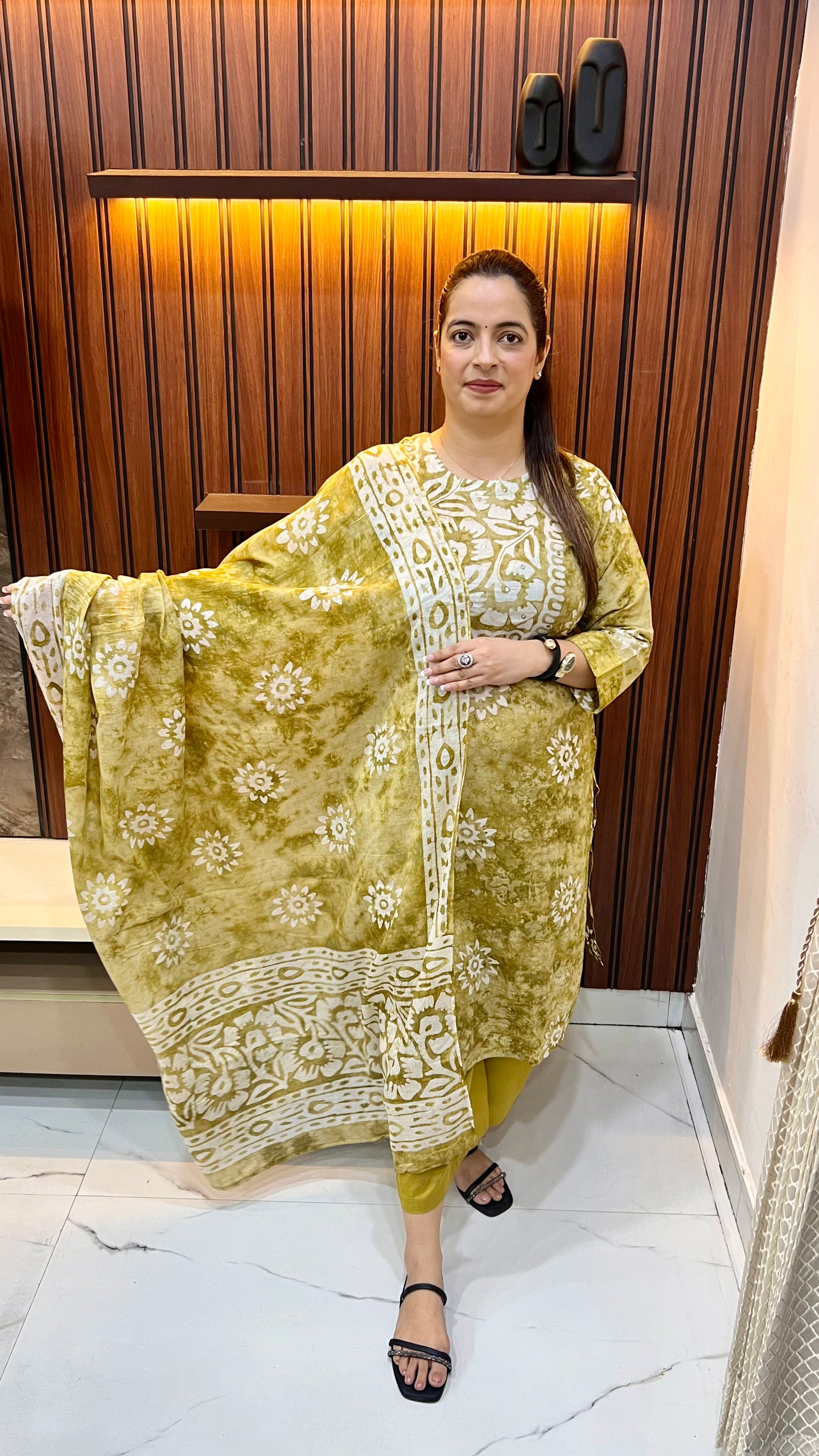 The Summer Classic: Pure Cotton Boutique Print Suit