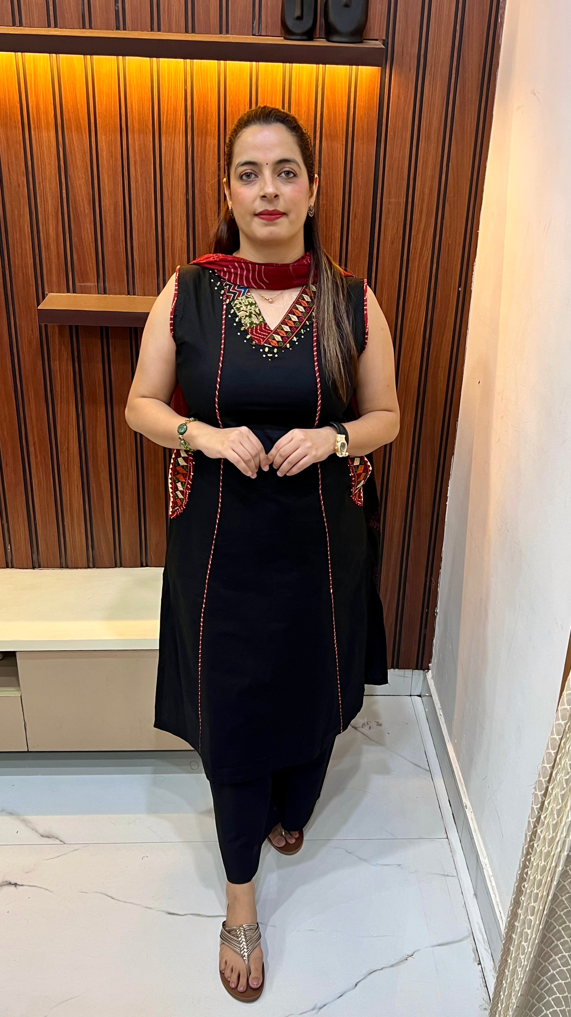 👑 The Imperial Heritage: Pure Cotton Kalamkari & Ajrak Print Masterpiece