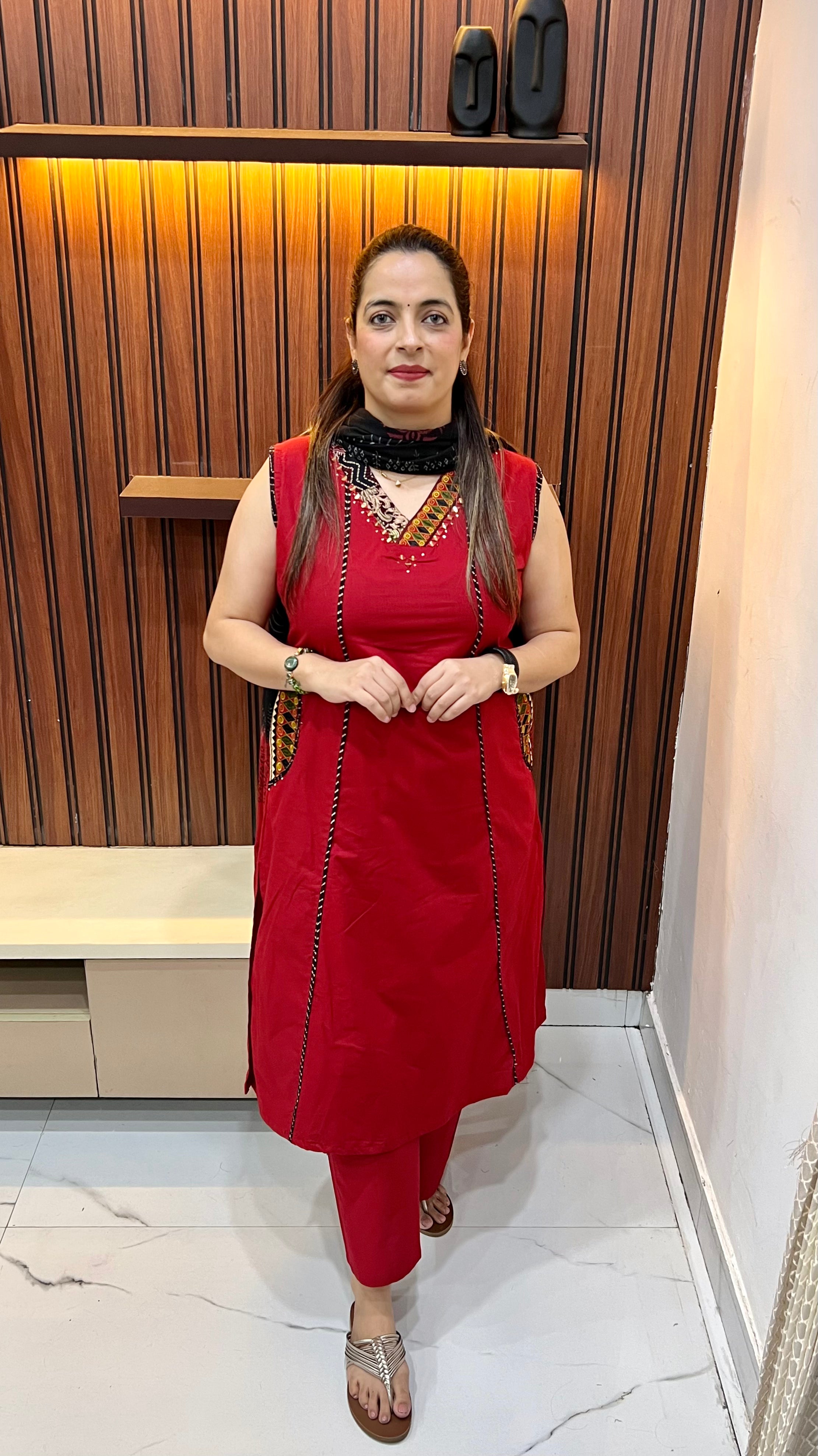 👑 The Imperial Heritage: Pure Cotton Kalamkari & Ajrak Print Masterpiece