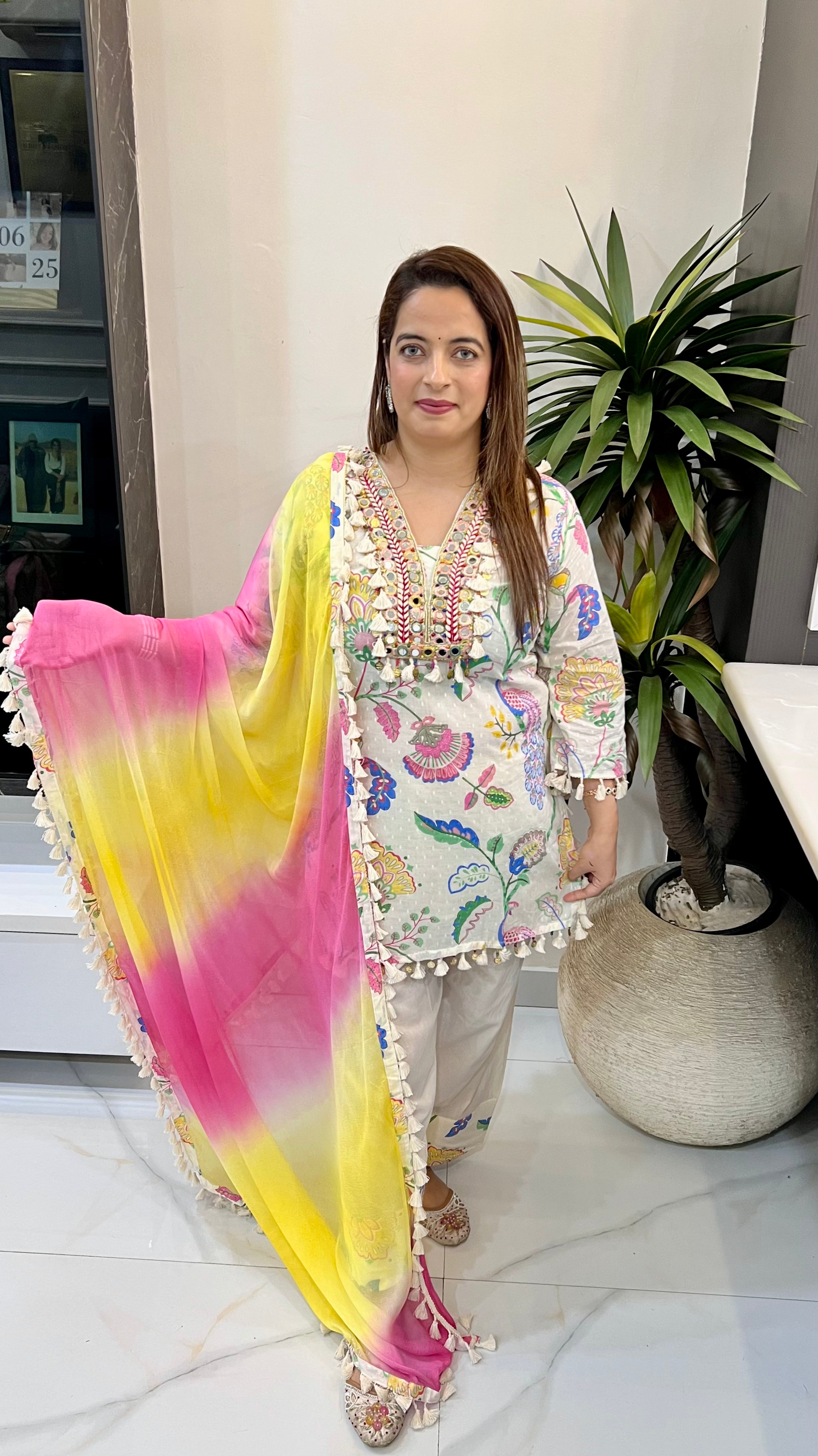 Viral Pure Cotton Madhubani &amp; Imperial Farsi Salwaar Masterpiece