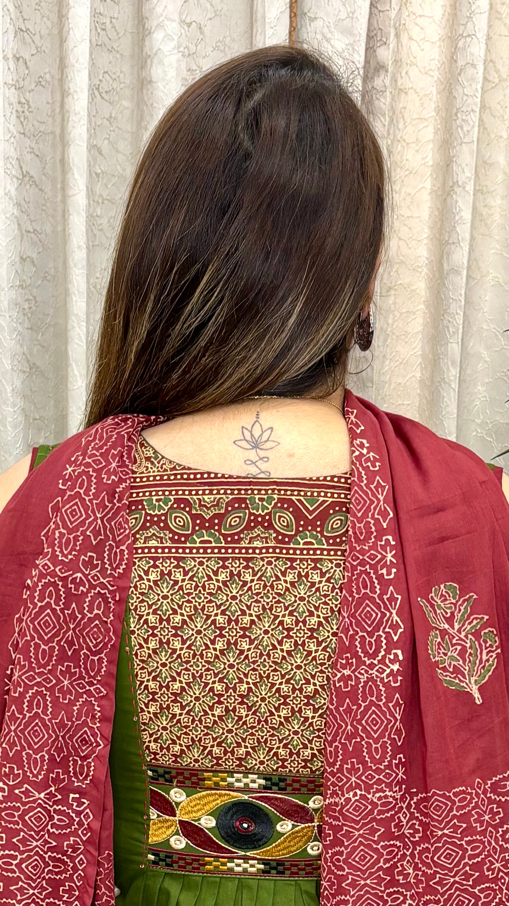 360° Artisan Grace & Modern Utility  Pure Cotton Kalamkari Jaipuri Suit with Real Mirror Work & Designer Pockets