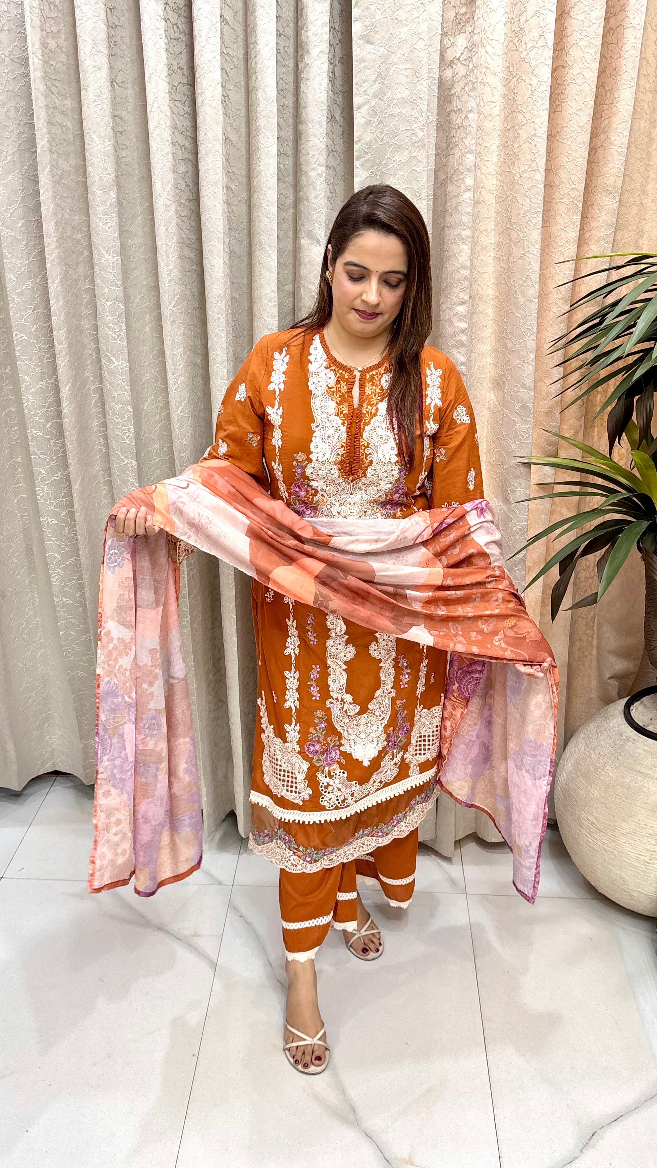 The Premium Cotton Pakistani Style Embroidered Suit