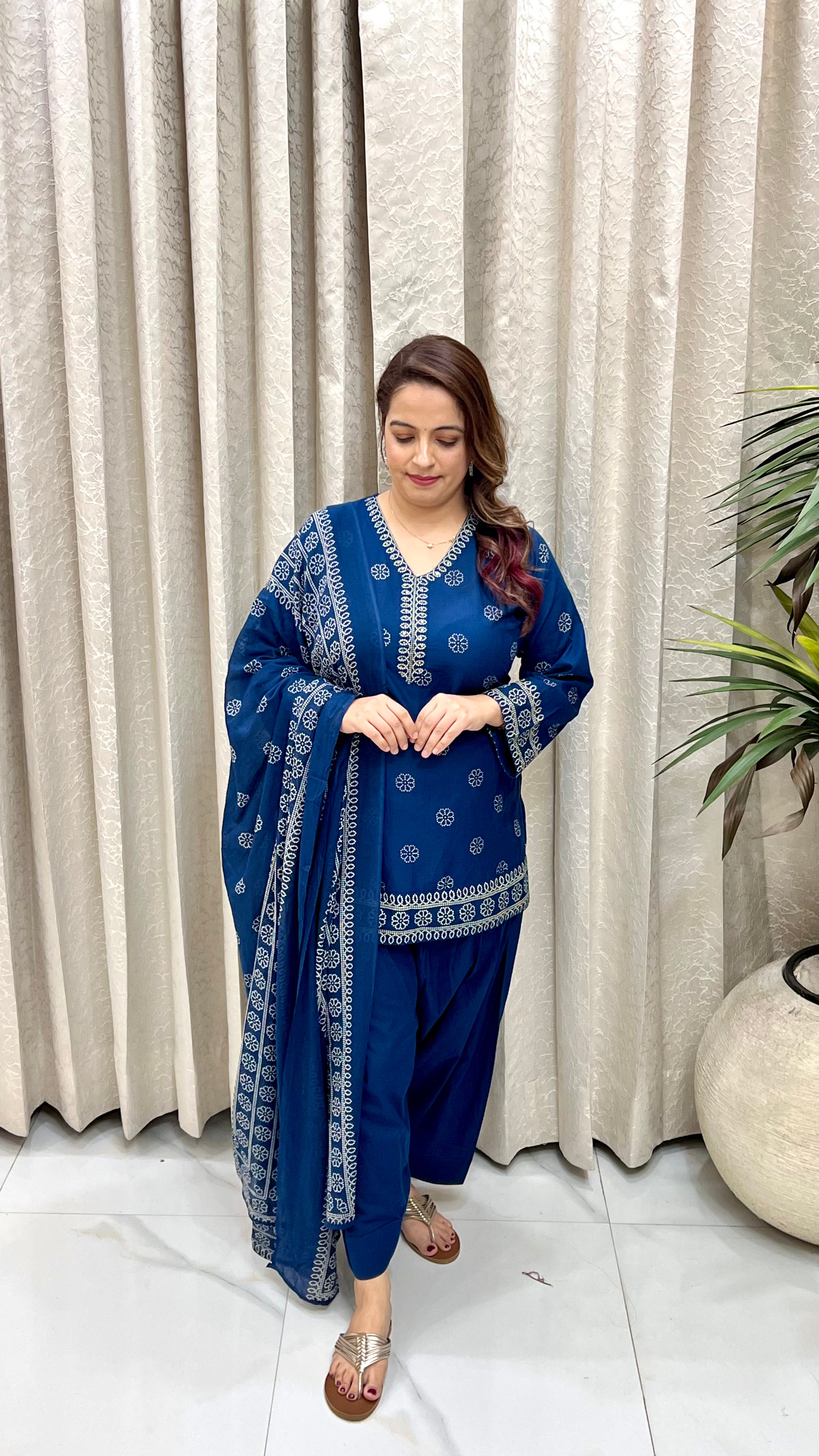 The Most Viral Bandhani Cotton Farshi Salwar Suit