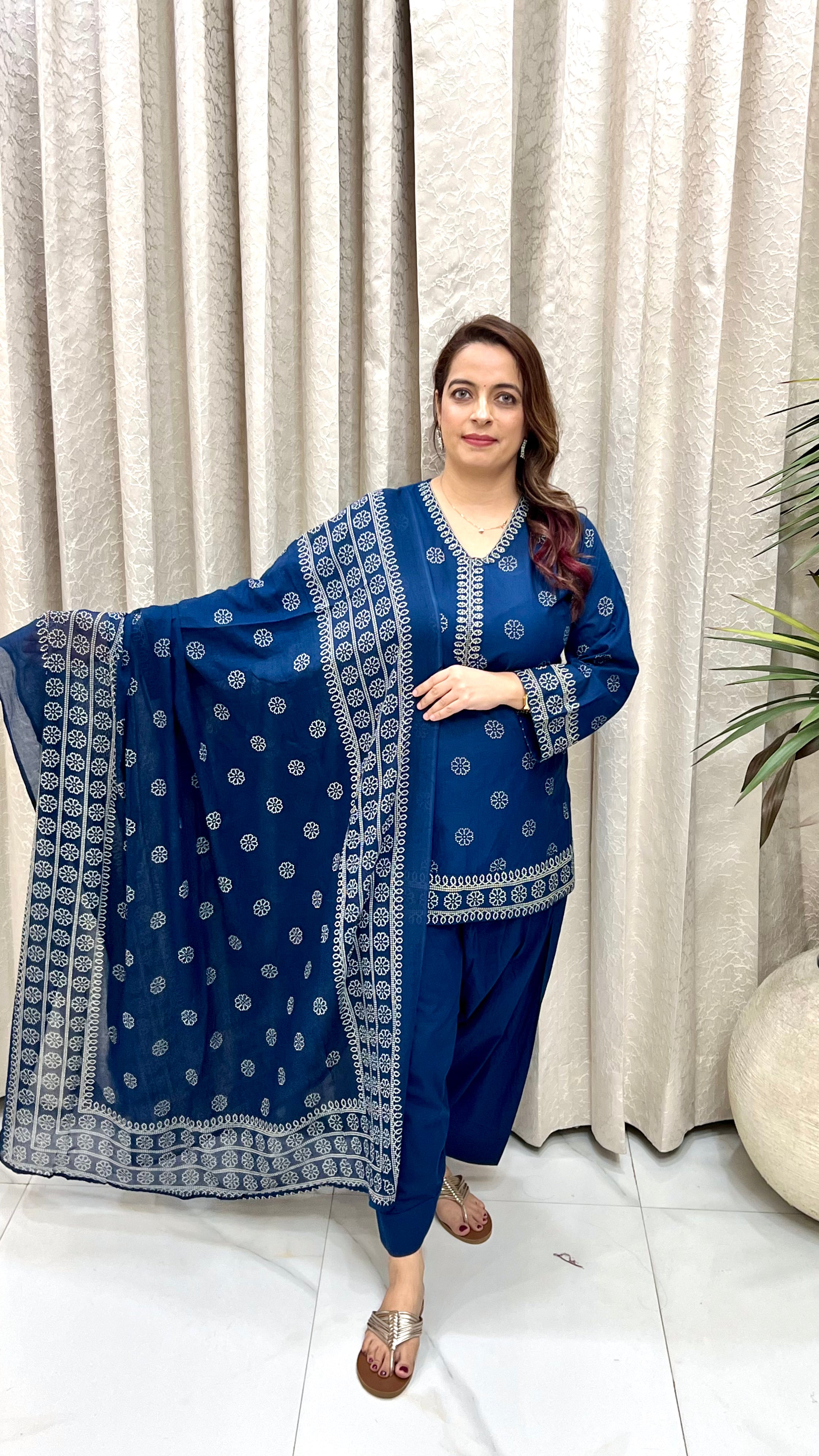 The Most Viral Bandhani Cotton Farshi Salwar Suit