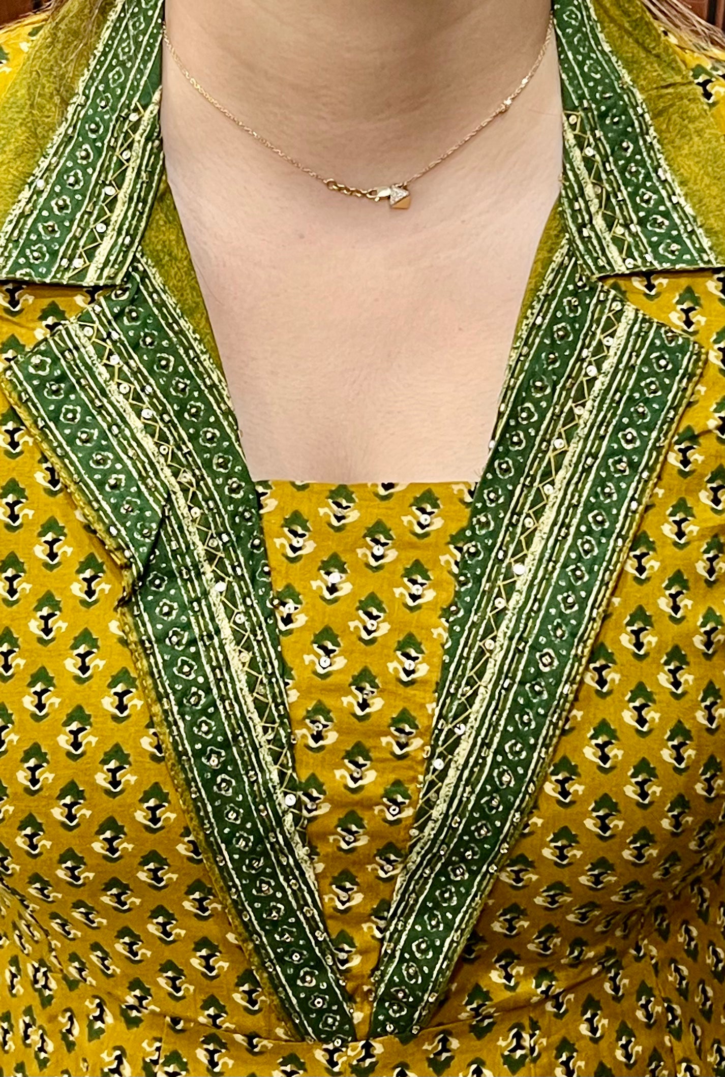 Pure Cotton Anarkali with Collar Neck — Paired with Loose Plazo