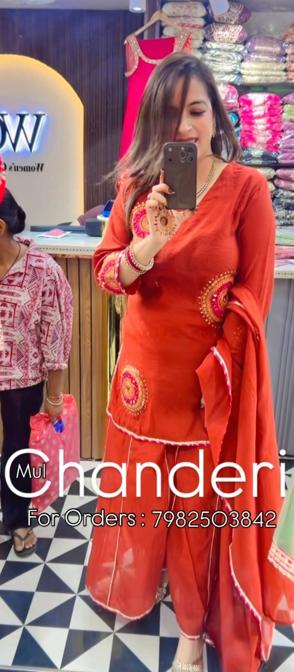 Breathable Luxury: Mul Chanderi Suit Set