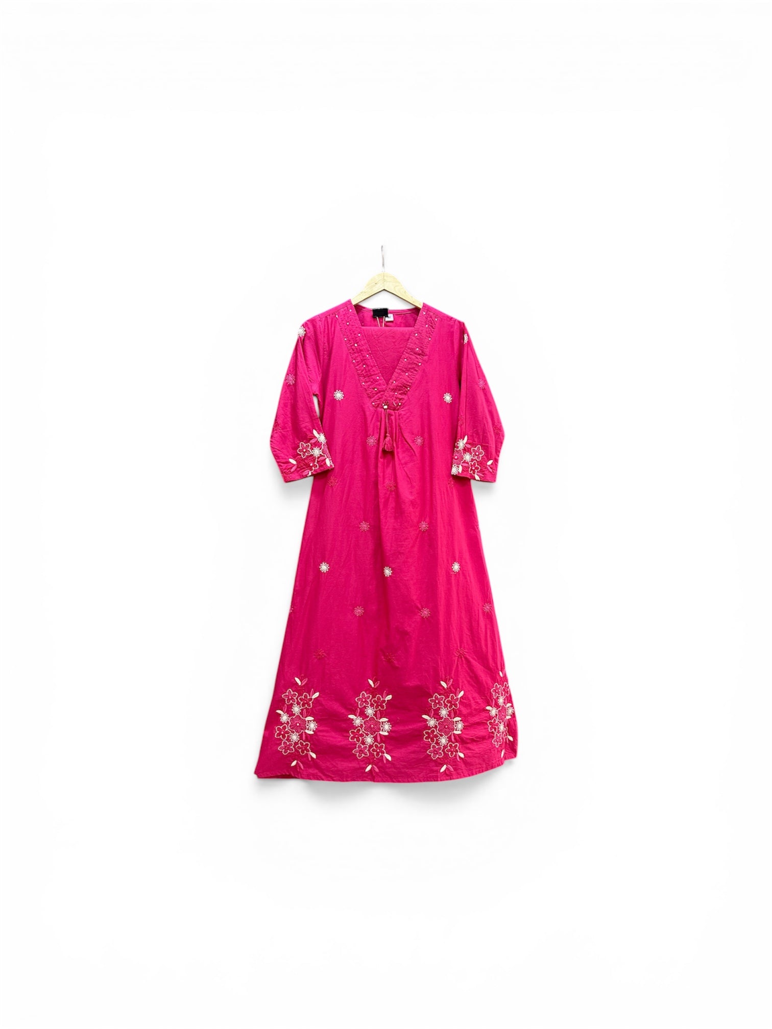 Pure Cotton Suit with Thread Embroidery & Pintex Work ✨