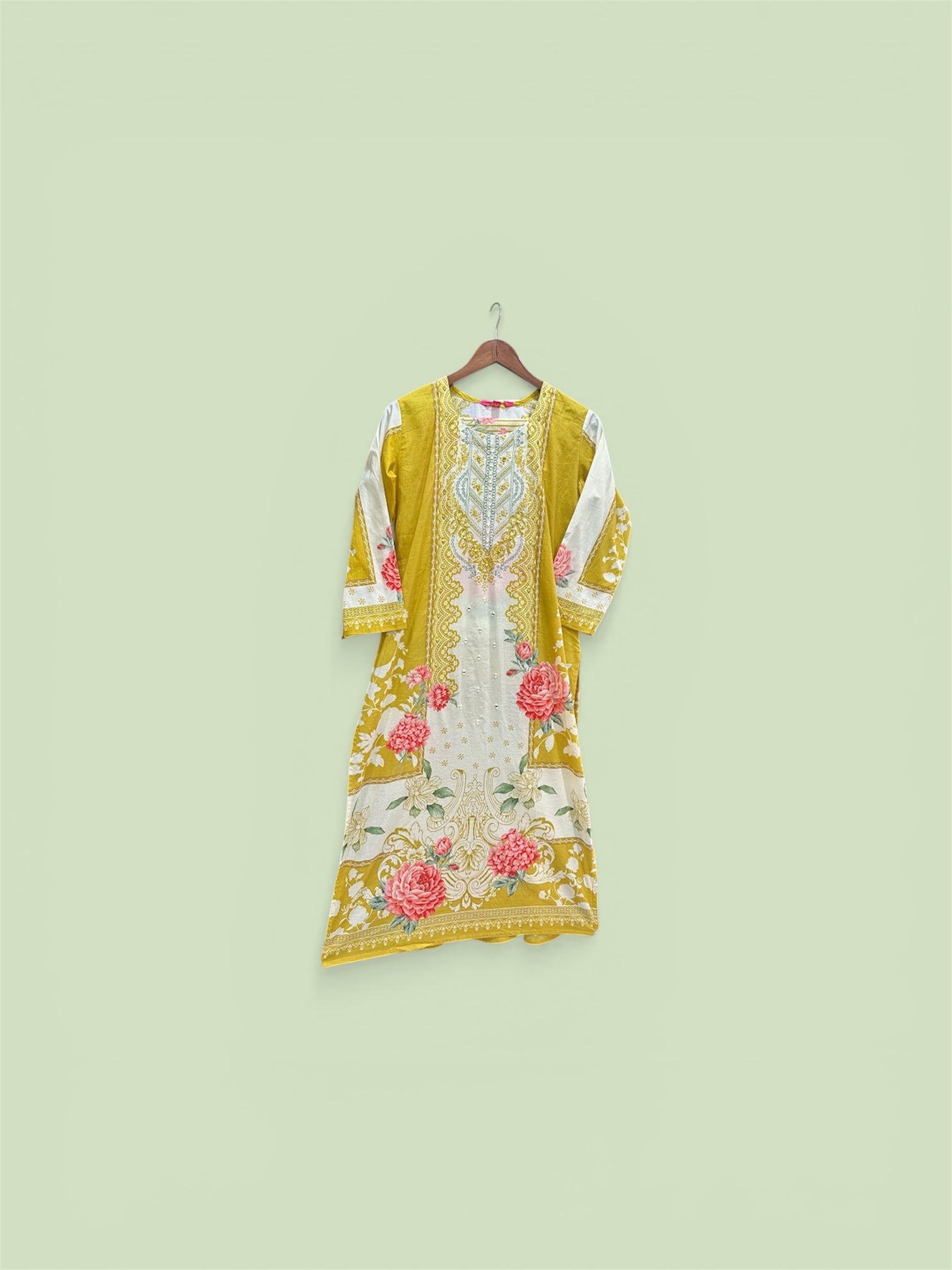 Pure Cotton Suit with Pakistani Style Digital Print & Mirror Work ✨
