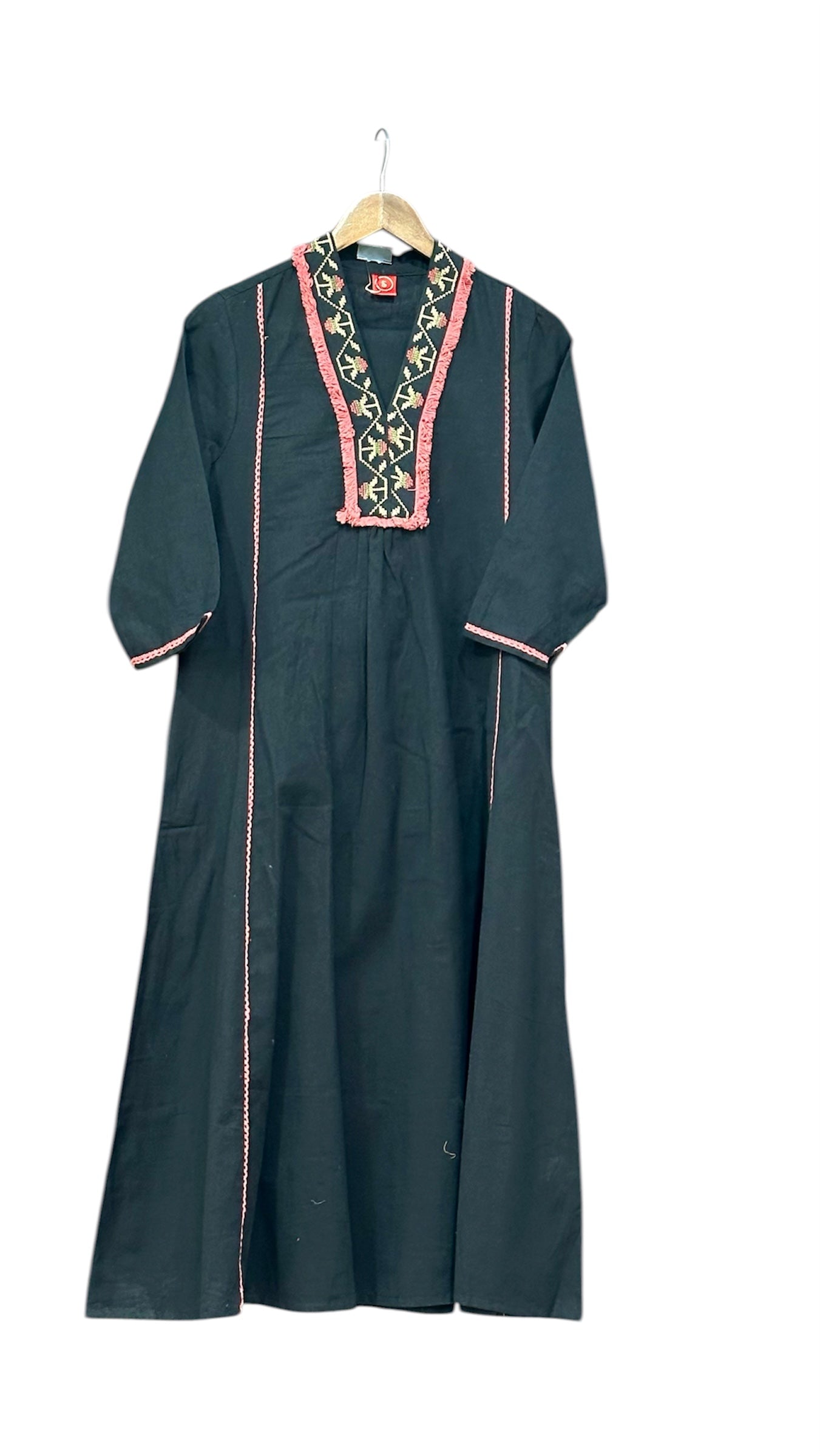Pure Cotton Suit with Chinese Collar & Cross Stitch Work ✨