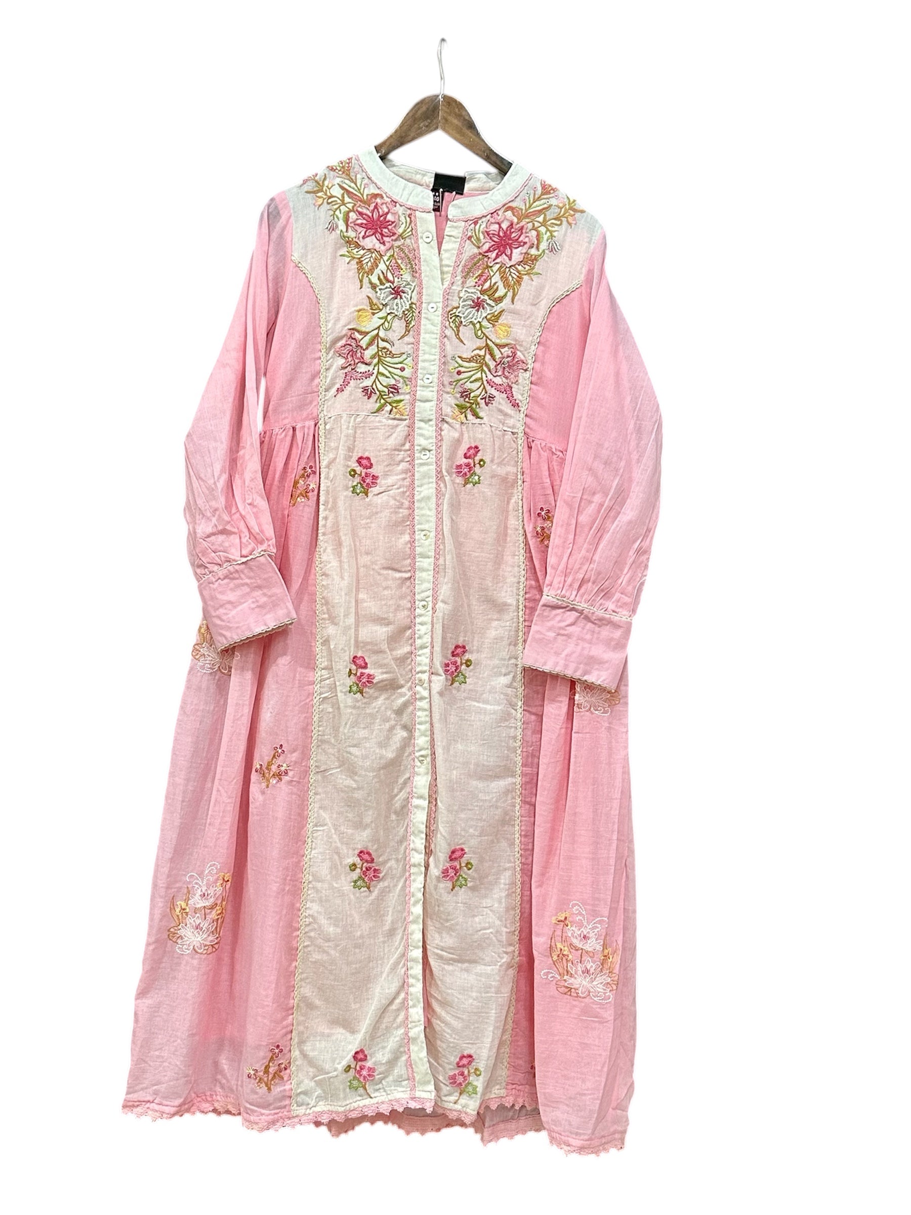 Pure Cotton Dual-Tone A-Line Suit