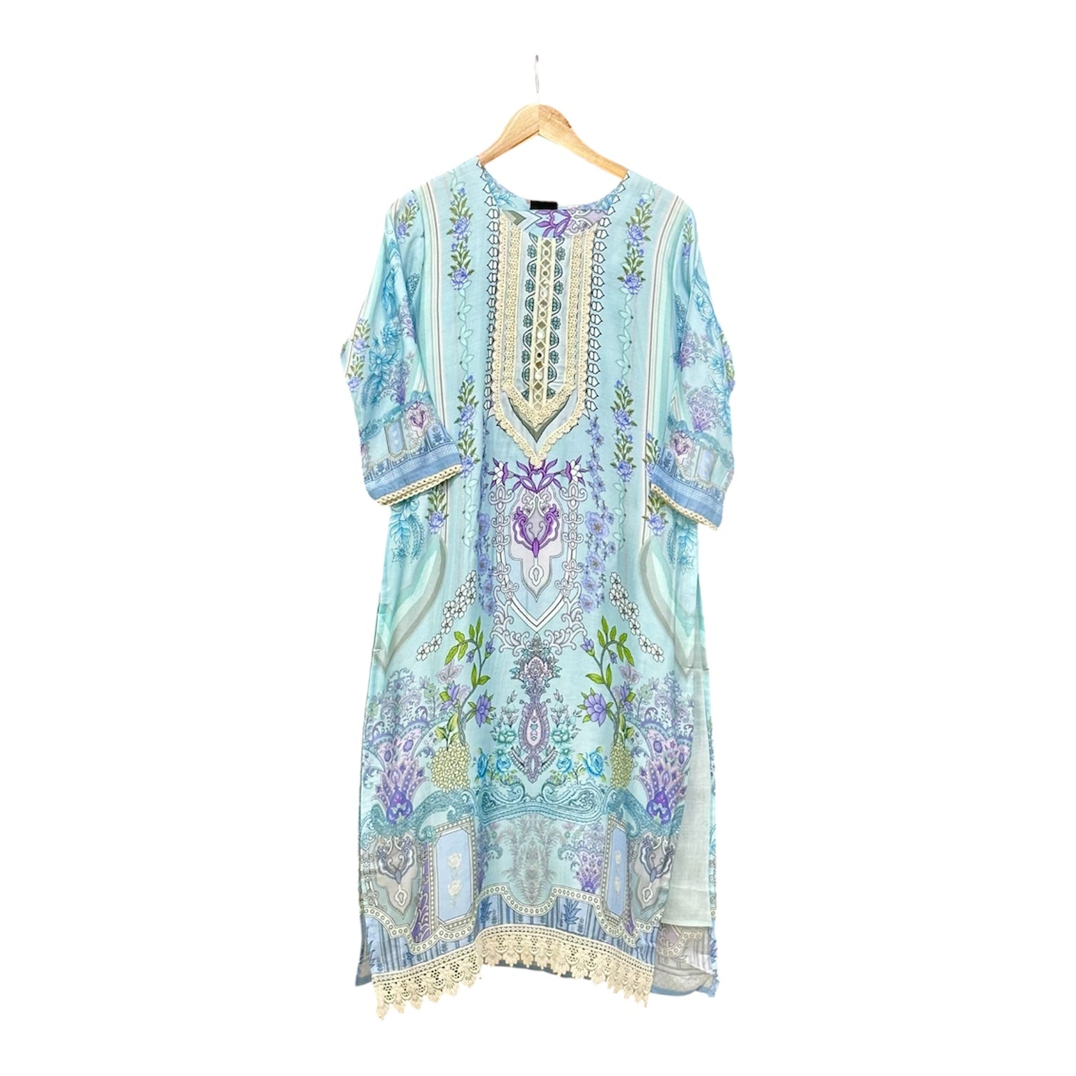 The Luxury Canvas: Russian Crepe Digital Print & Mirror Suit