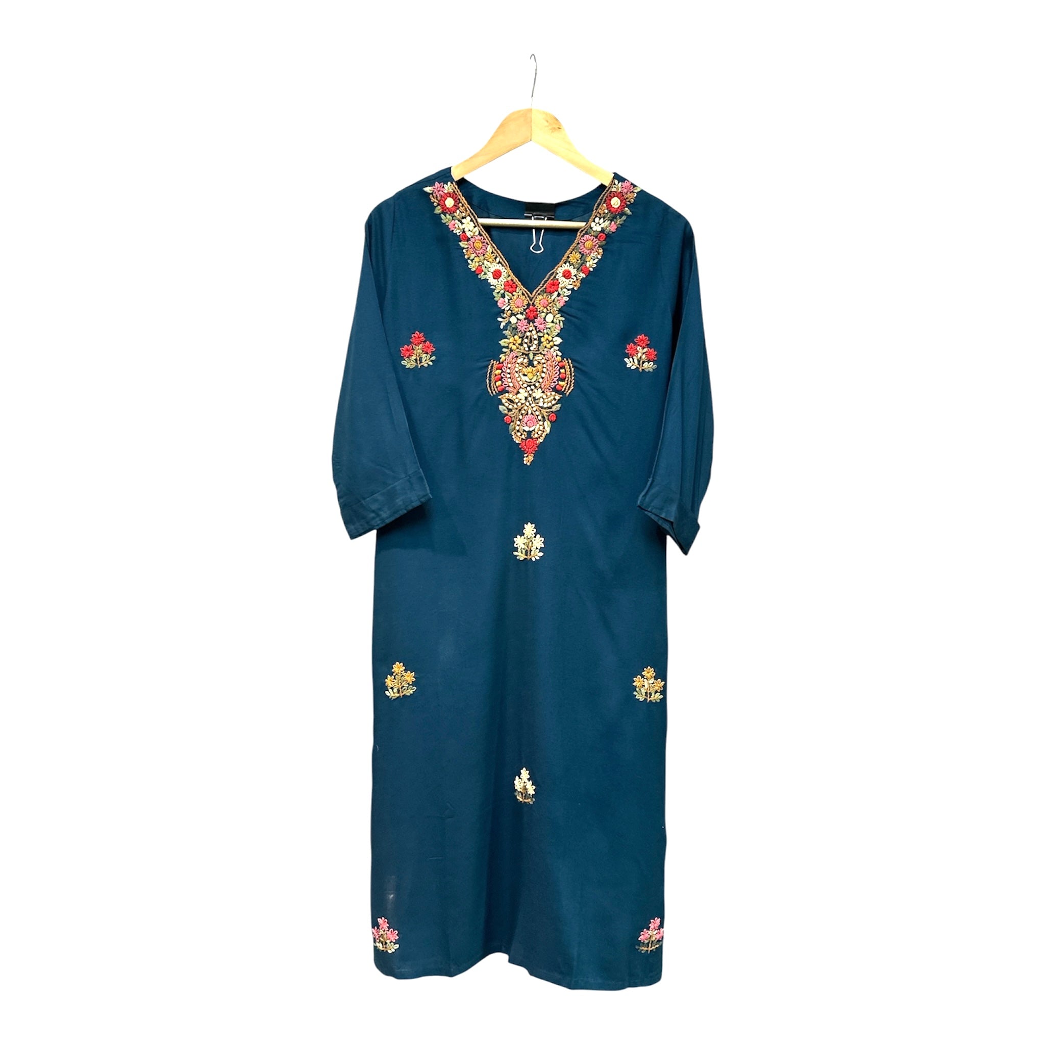 Pure Modal Kolkata Knot Work Single Kurti