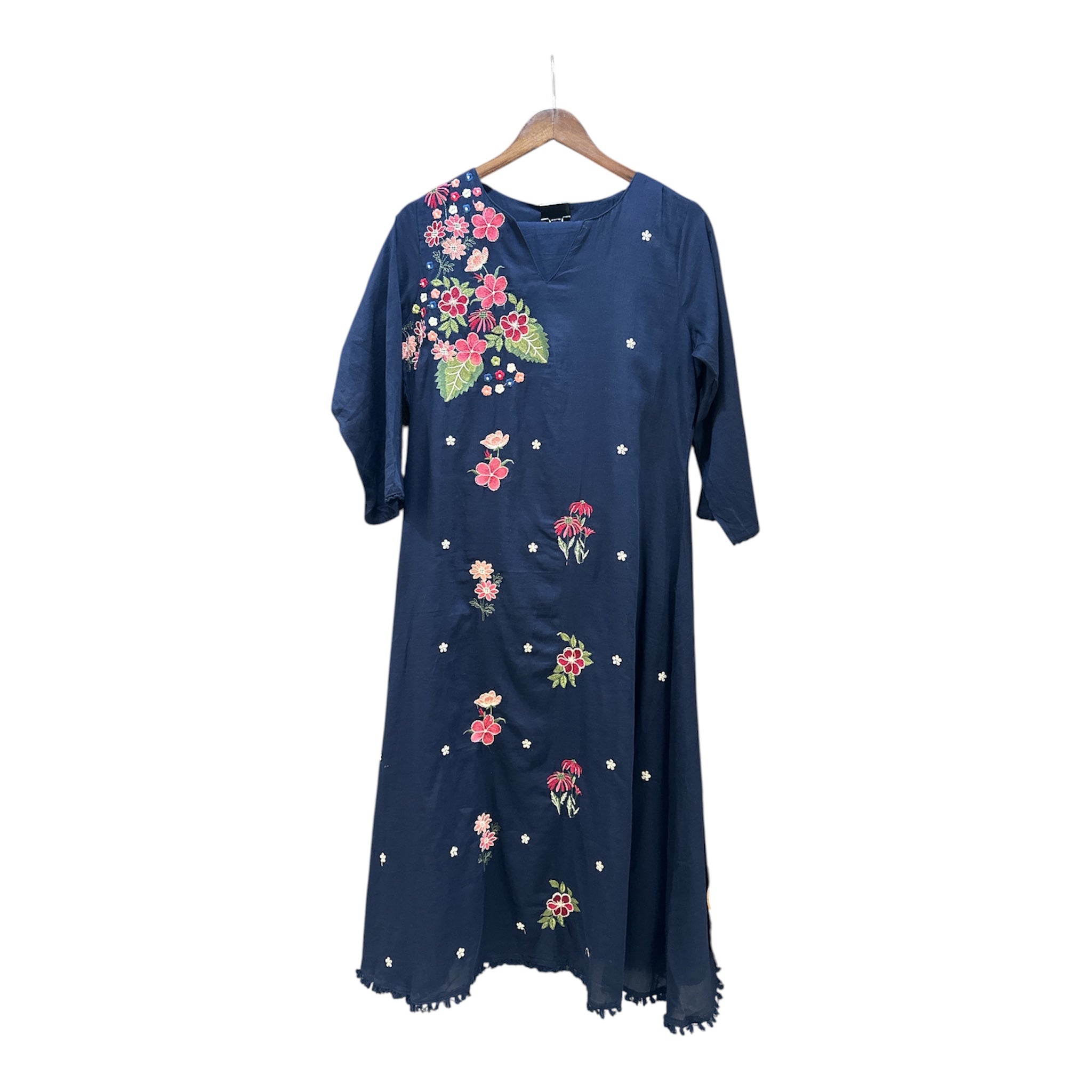 Premium Cotton Suit with Thread Embroidery, Pure Cotton Lining & Mulmul Cotton Dupatta