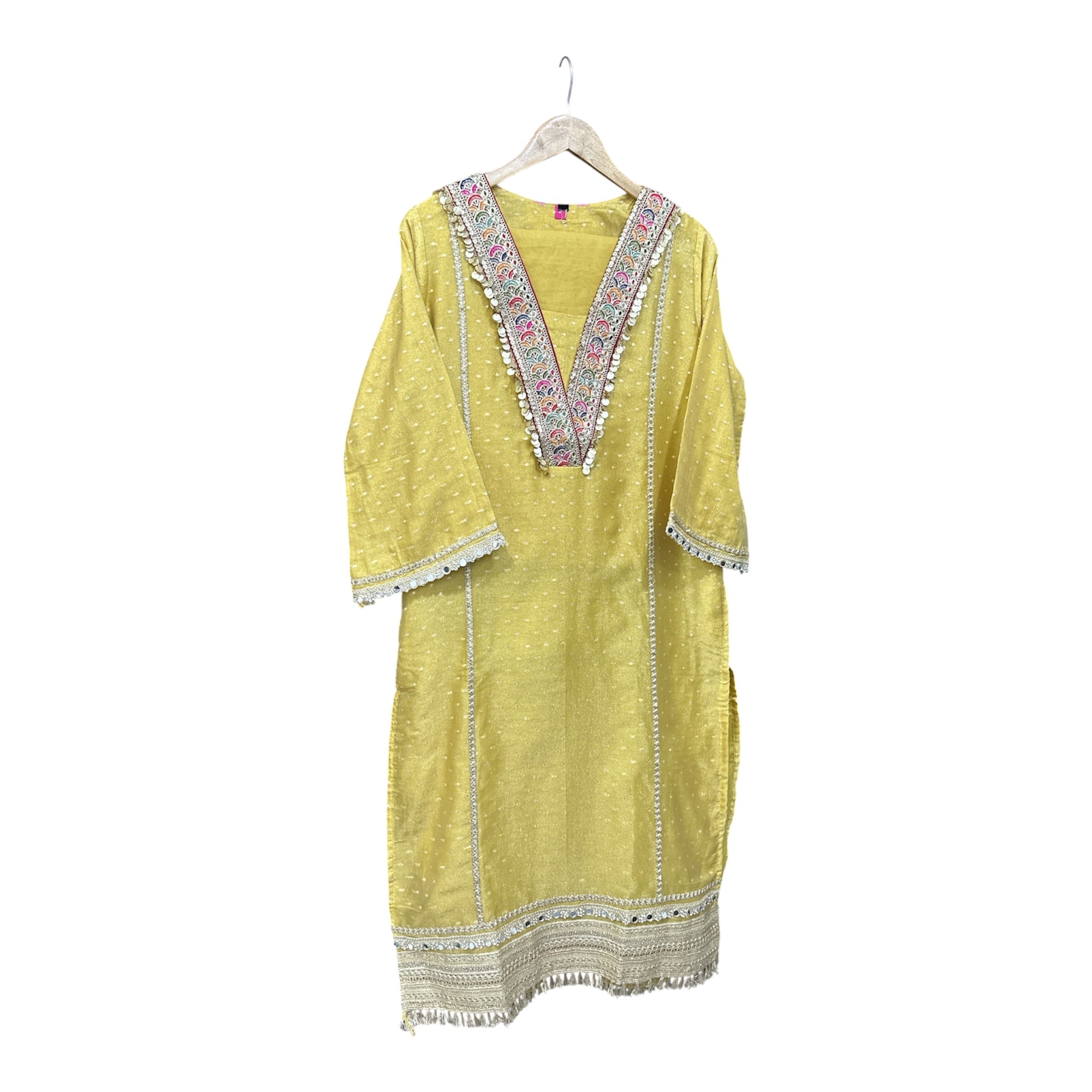 The Organza Shimmer Banarasi & Hand Phulkari Suit Set