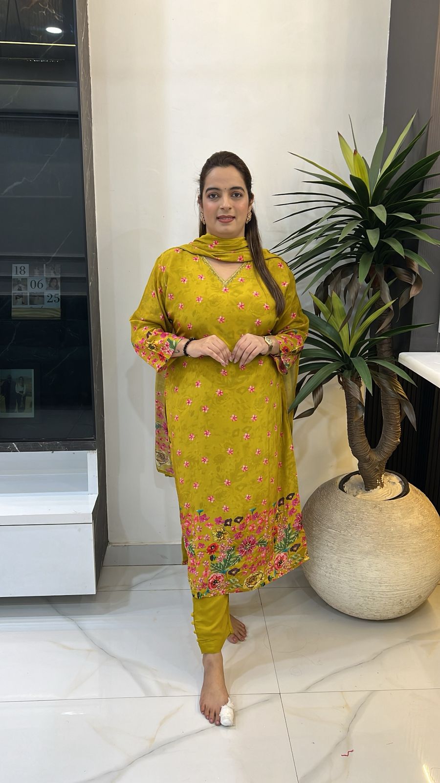 Pure Russian Crape Fabric