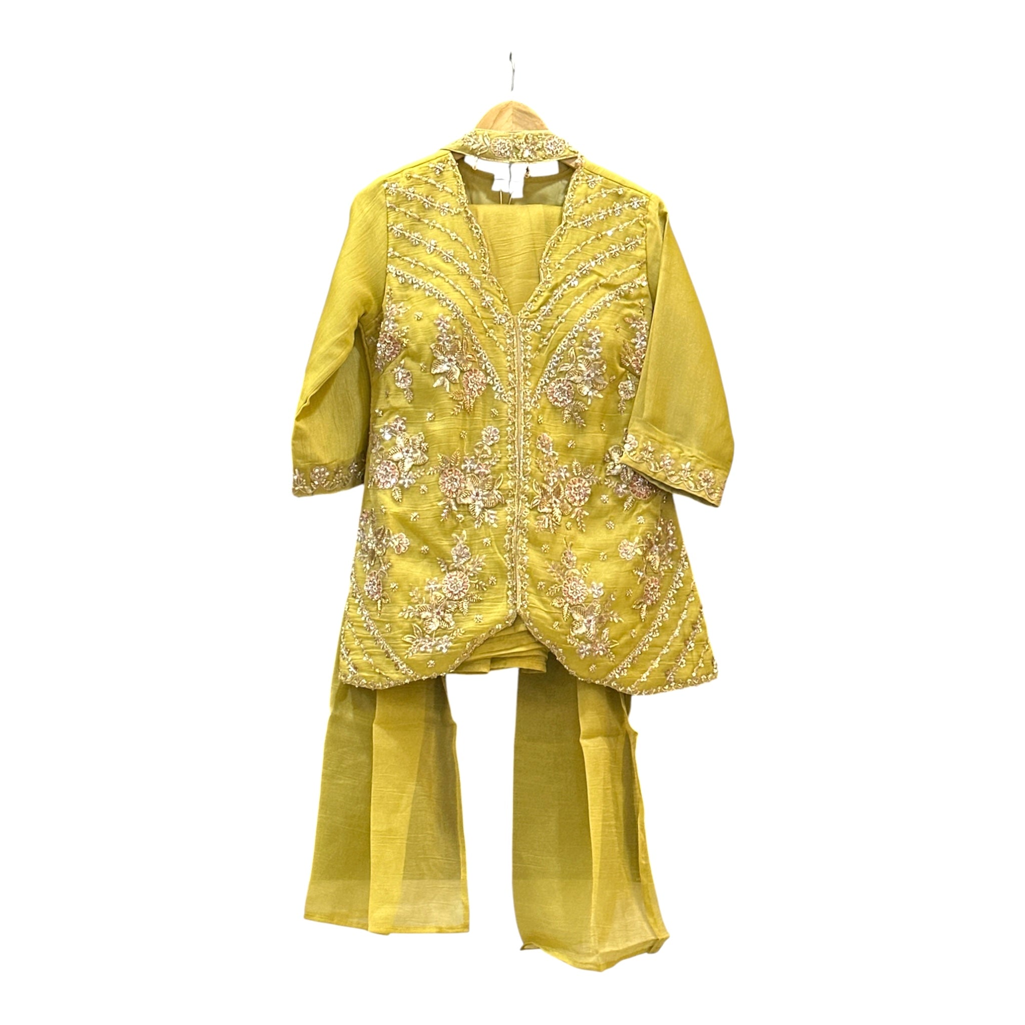 Crushed Organza Shimmer Suit