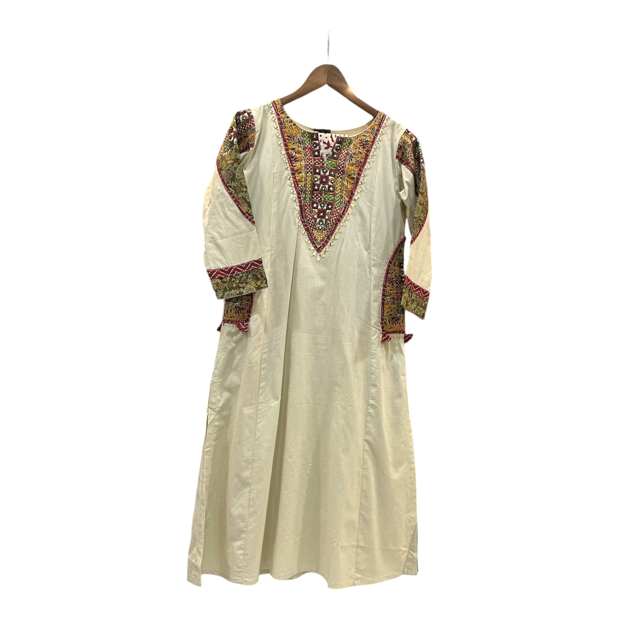 Kalamkari Mirrorwork Pure Cotton Suit