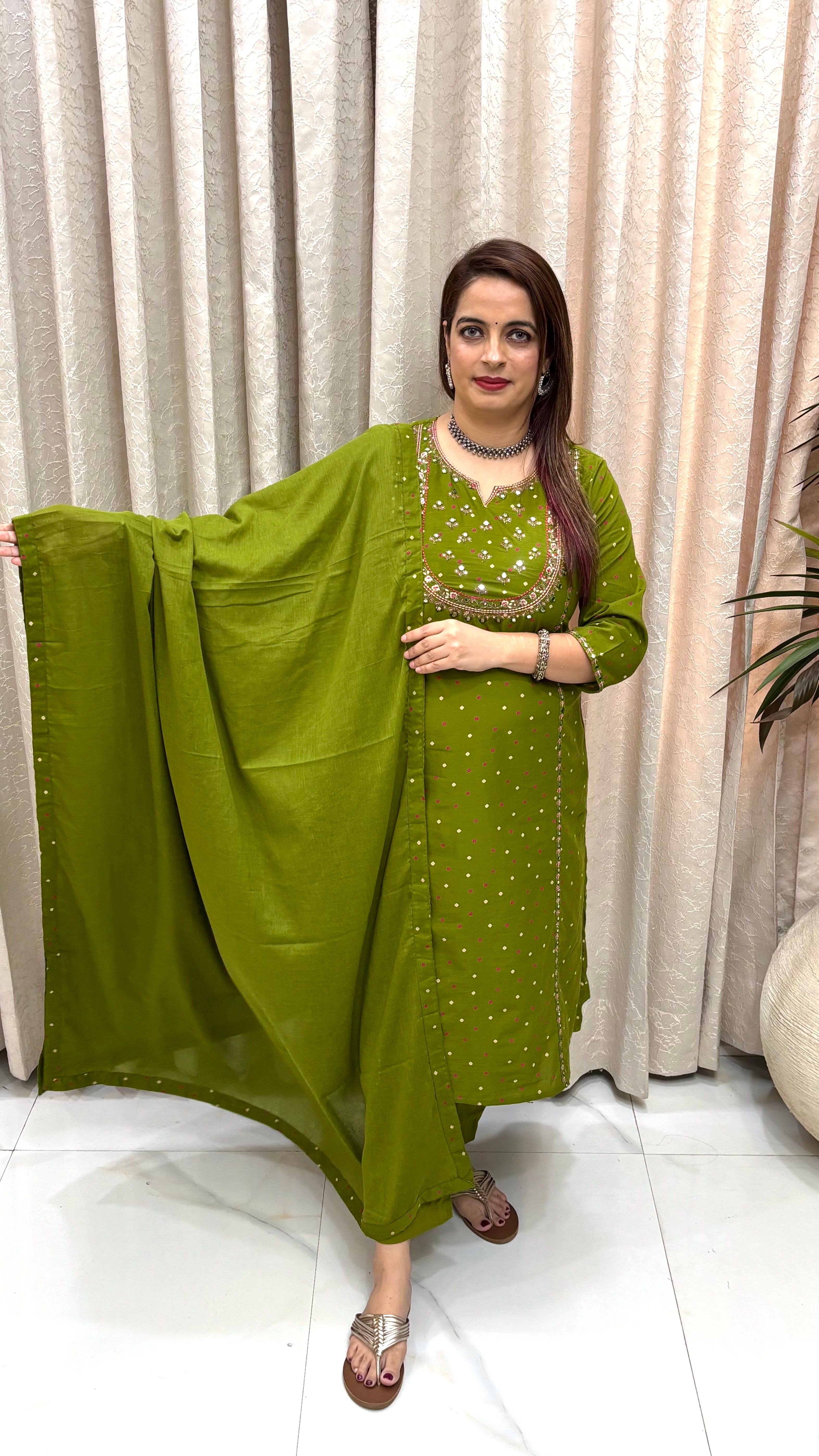 Bandhani Bloom — Pure Cotton Suit